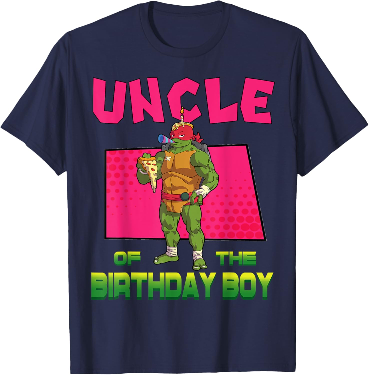 Raphael Pizza Theme Party T-Shirt for Birthday Boys by Mademark Ninja Turtles - 2