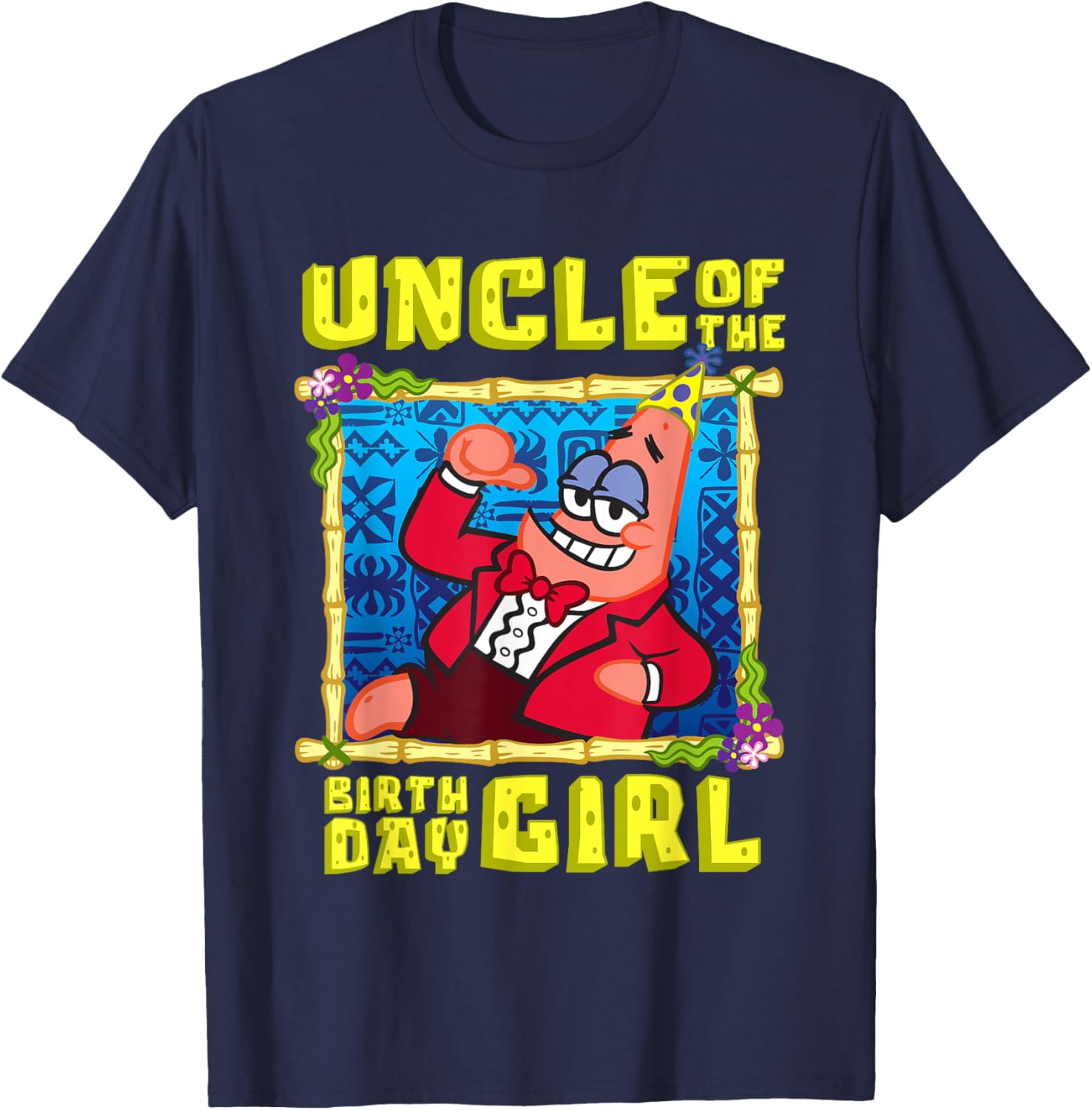 SpongeBob Patrick Uncle Gift T-Shirt for Birthday Celebration Fun - 2