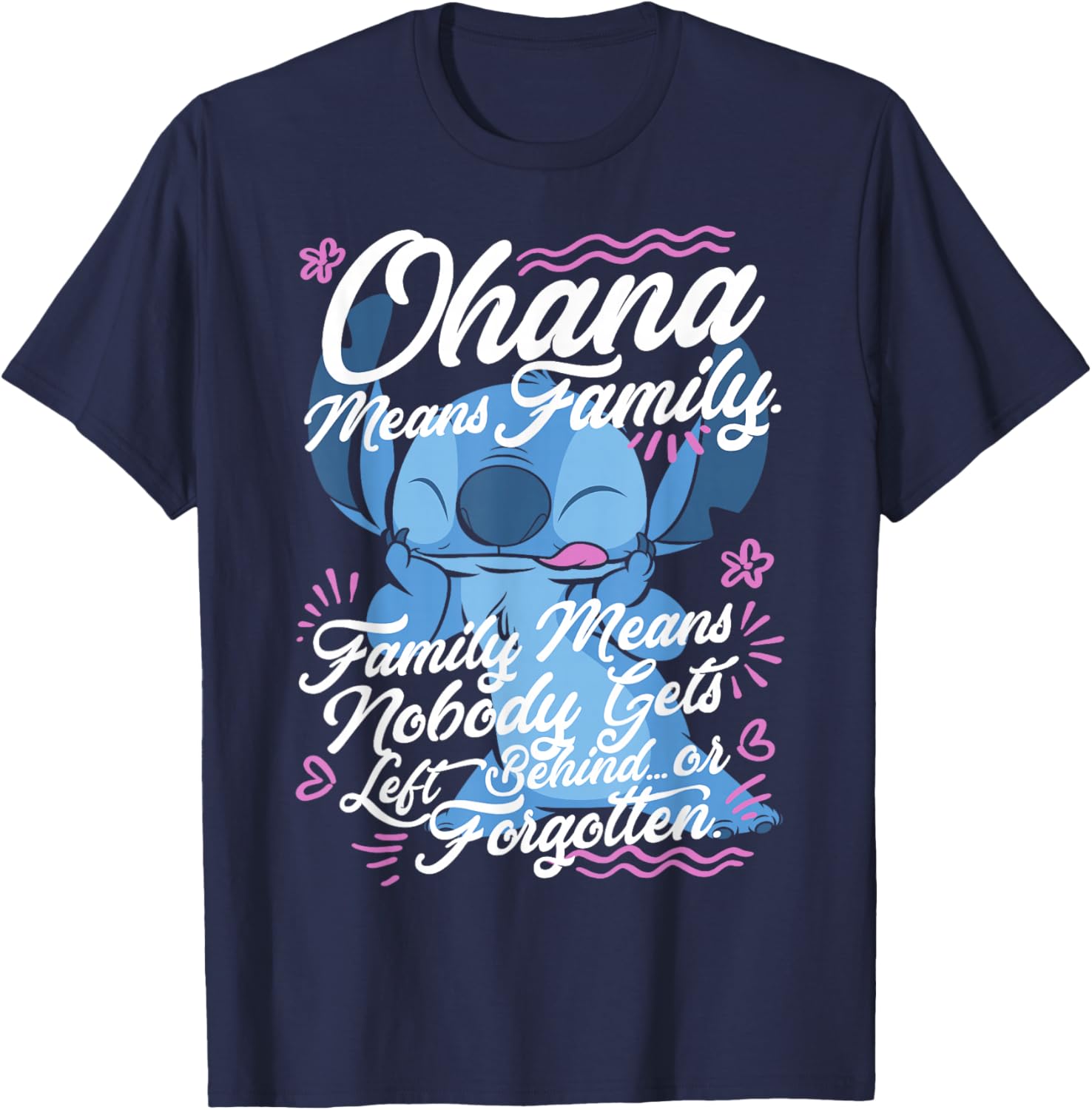 Lilo & Stitch Stitch Ohana Means Family T-Shirt for Disney Fans - 6