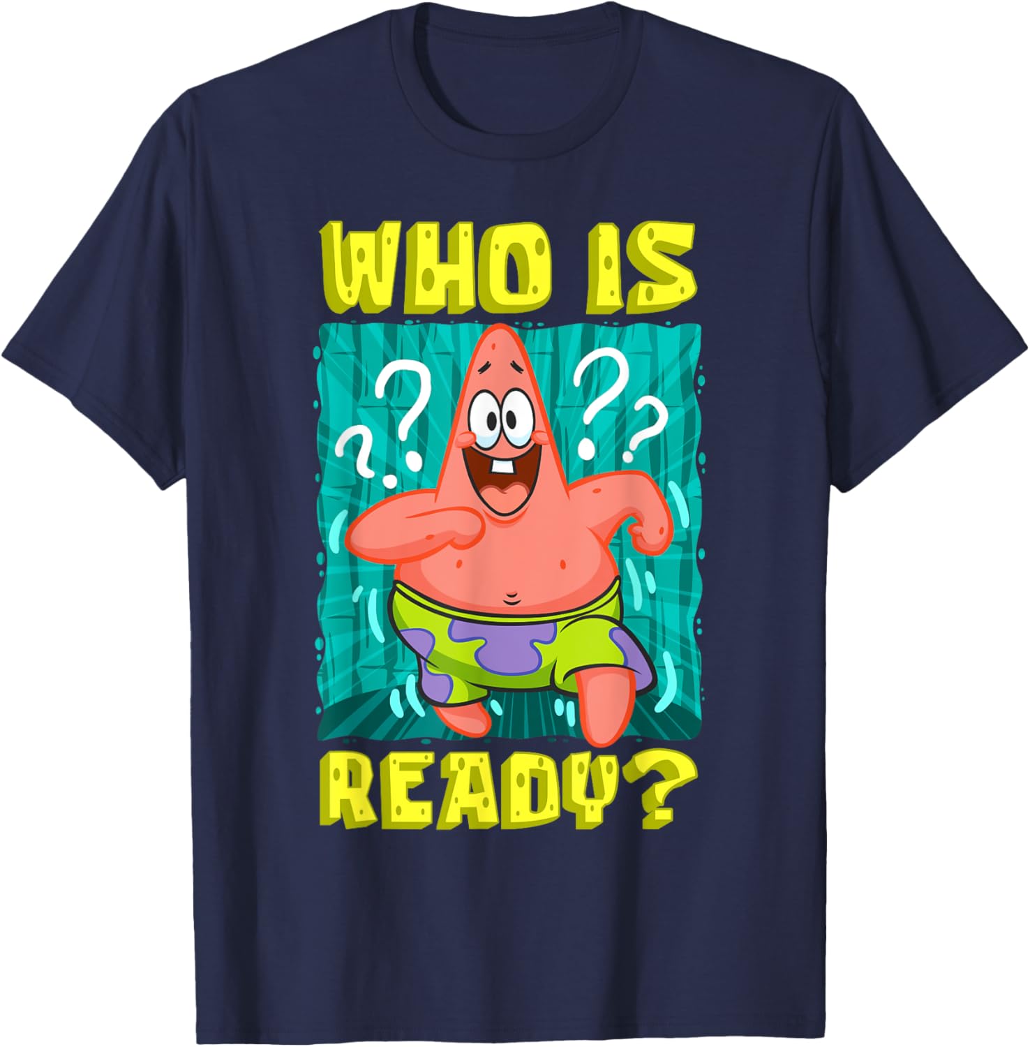Mademark SpongeBob Patrick Star Ready Funny T-Shirt for Fans - 18