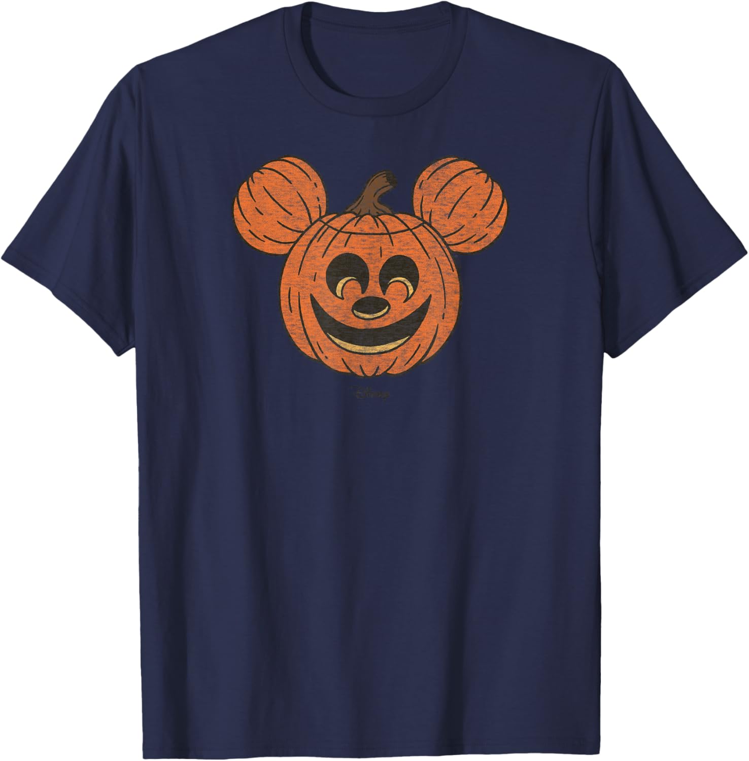 Mickey Mouse Halloween Pumpkin Face T-Shirt for Fun Fall Celebrations - 14