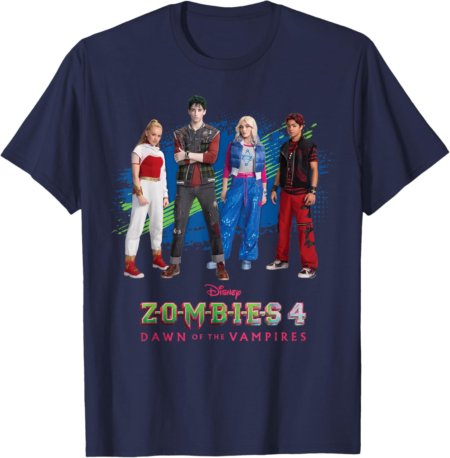 Disney Zombies 4 T-Shirt Featuring Nova, Victor, Zed, and Addison Logo - 19