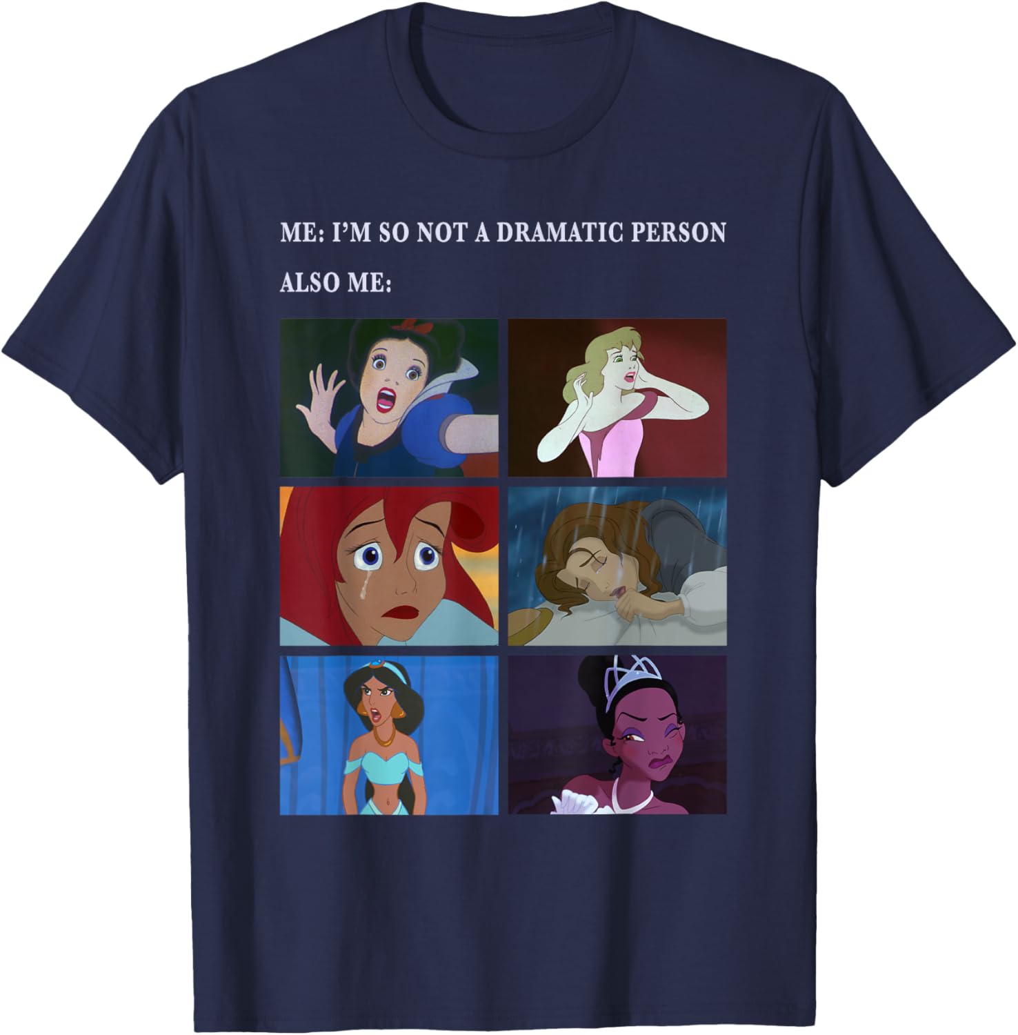 Disney Princess Not Dramatic Meme Panel T-Shirt for Fun Fashion Fans - 11