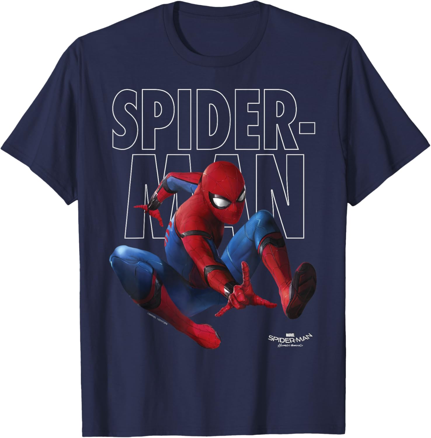 Marvel Spider-Man Homecoming Epic Jump Pose T-Shirt for Fans - 3