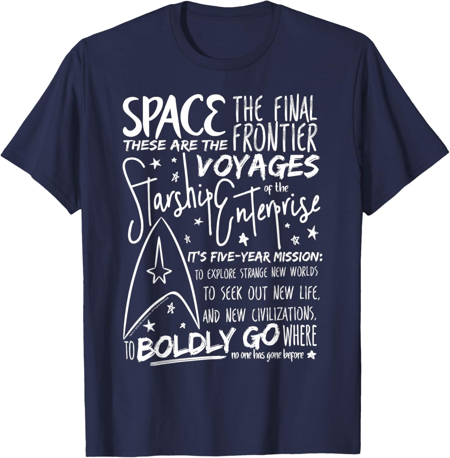 Star Trek Original Series Handwritten Speech Graphic Tee for Fans - 3