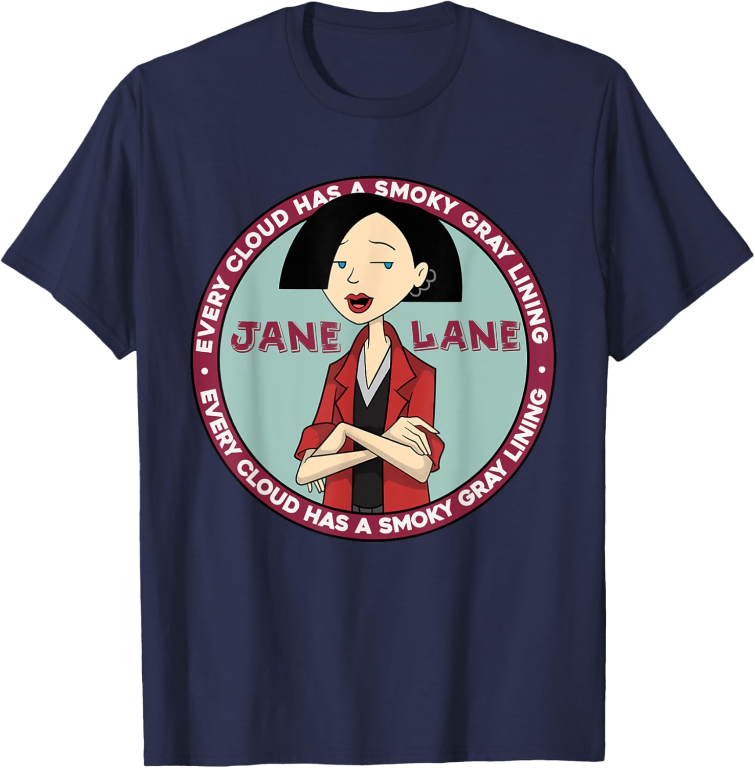 Mademark x Daria Jane Lane Smoky Gray T-Shirt Stylish Apparel for All - 1