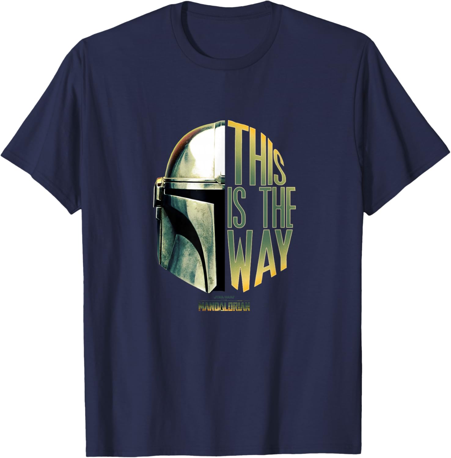 Star Wars The Mandalorian This Is The Way Helmet Logo T-Shirt for Fans - 8