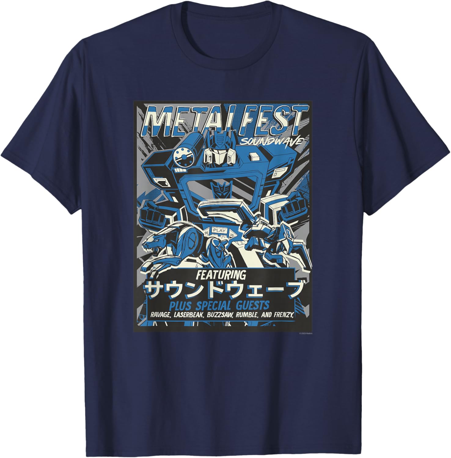 Transformers Soundwave Comic Style Poster T-Shirt for Fans and Collectors - 12