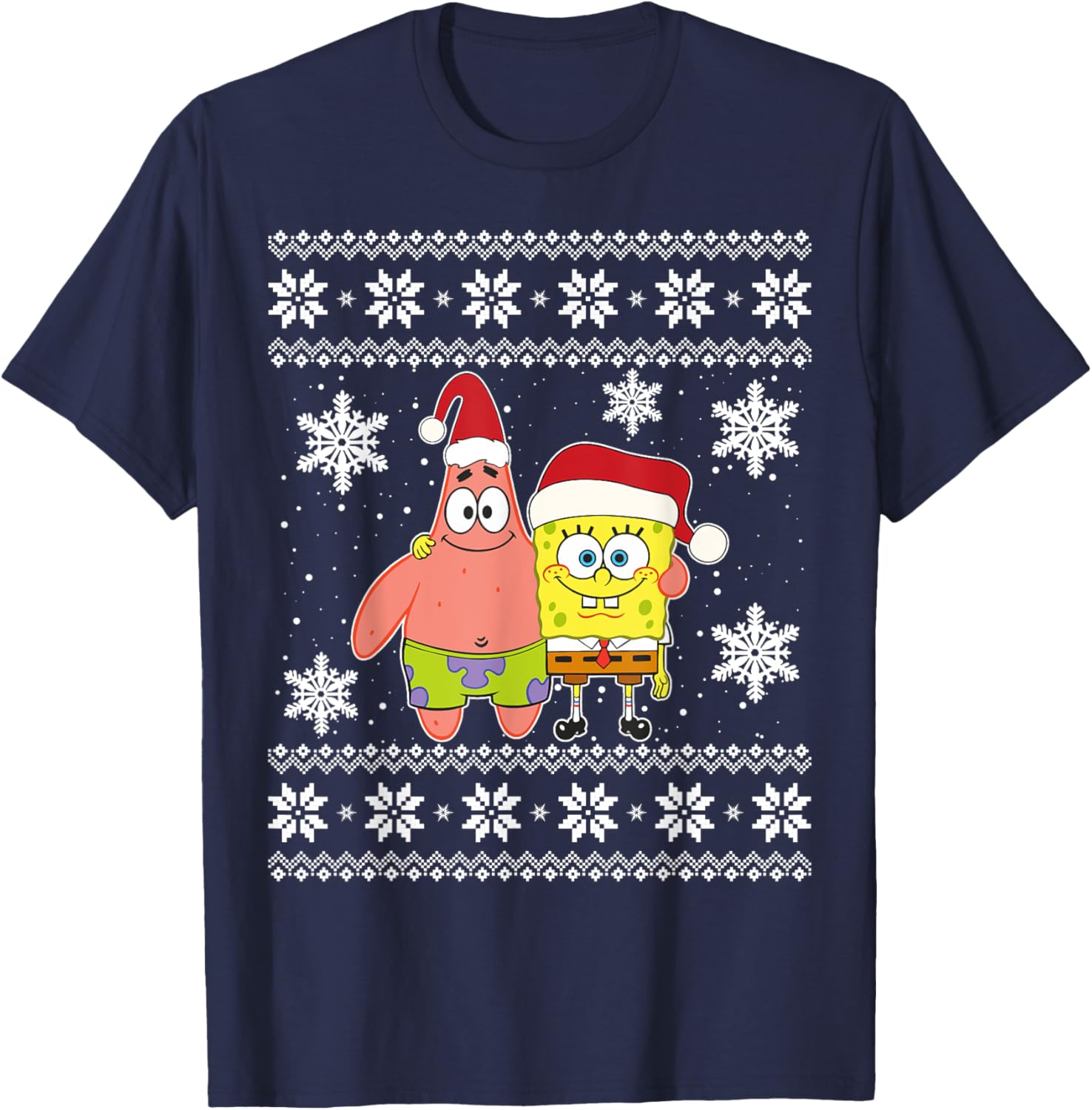Mademark x SpongeBob SquarePants Best Friends Christmas Graphic T-Shirt - 14