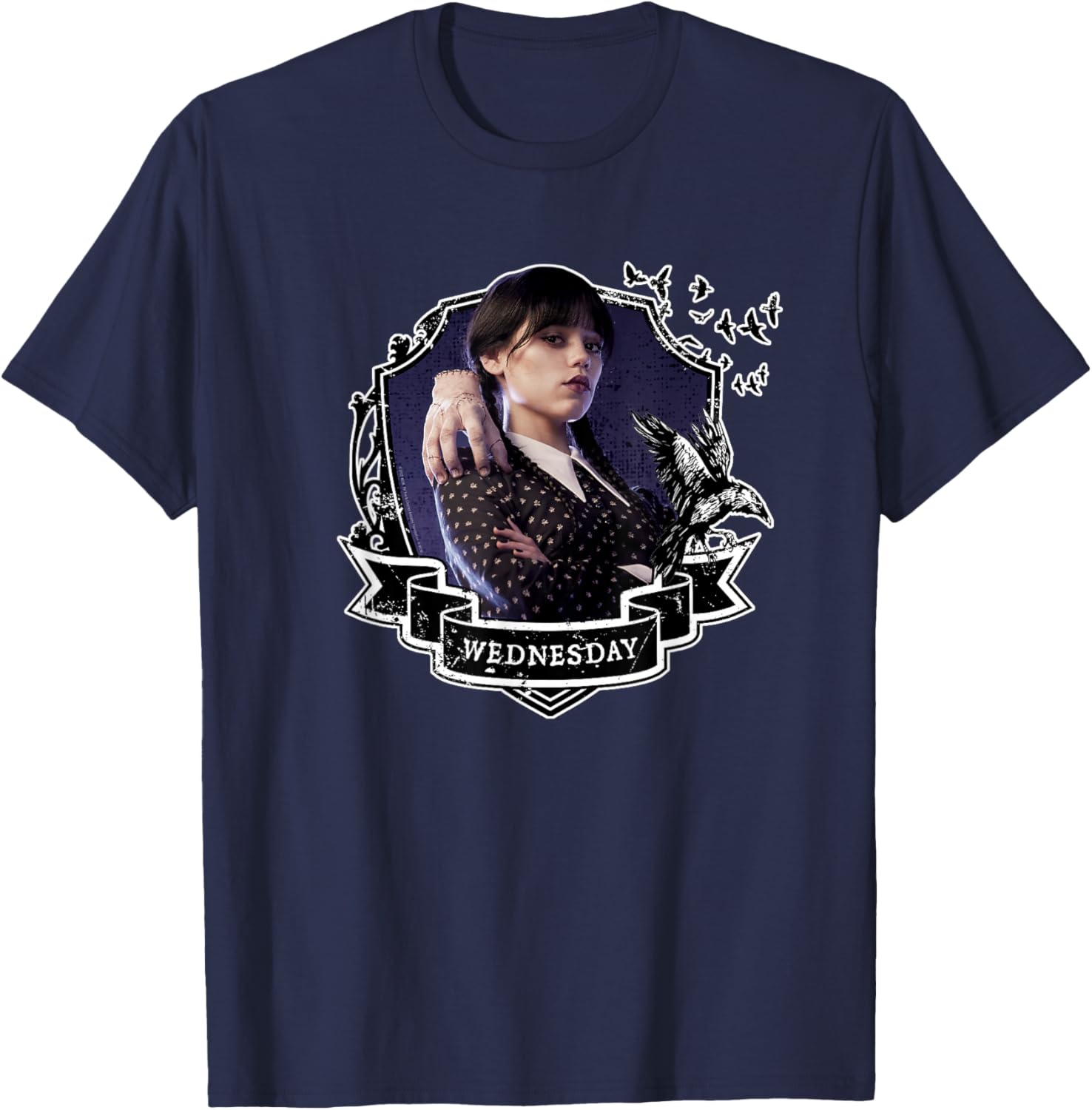 Wednesday Nevermore Graphic T-Shirt for Fans of Iconic Wednesday Style - 11