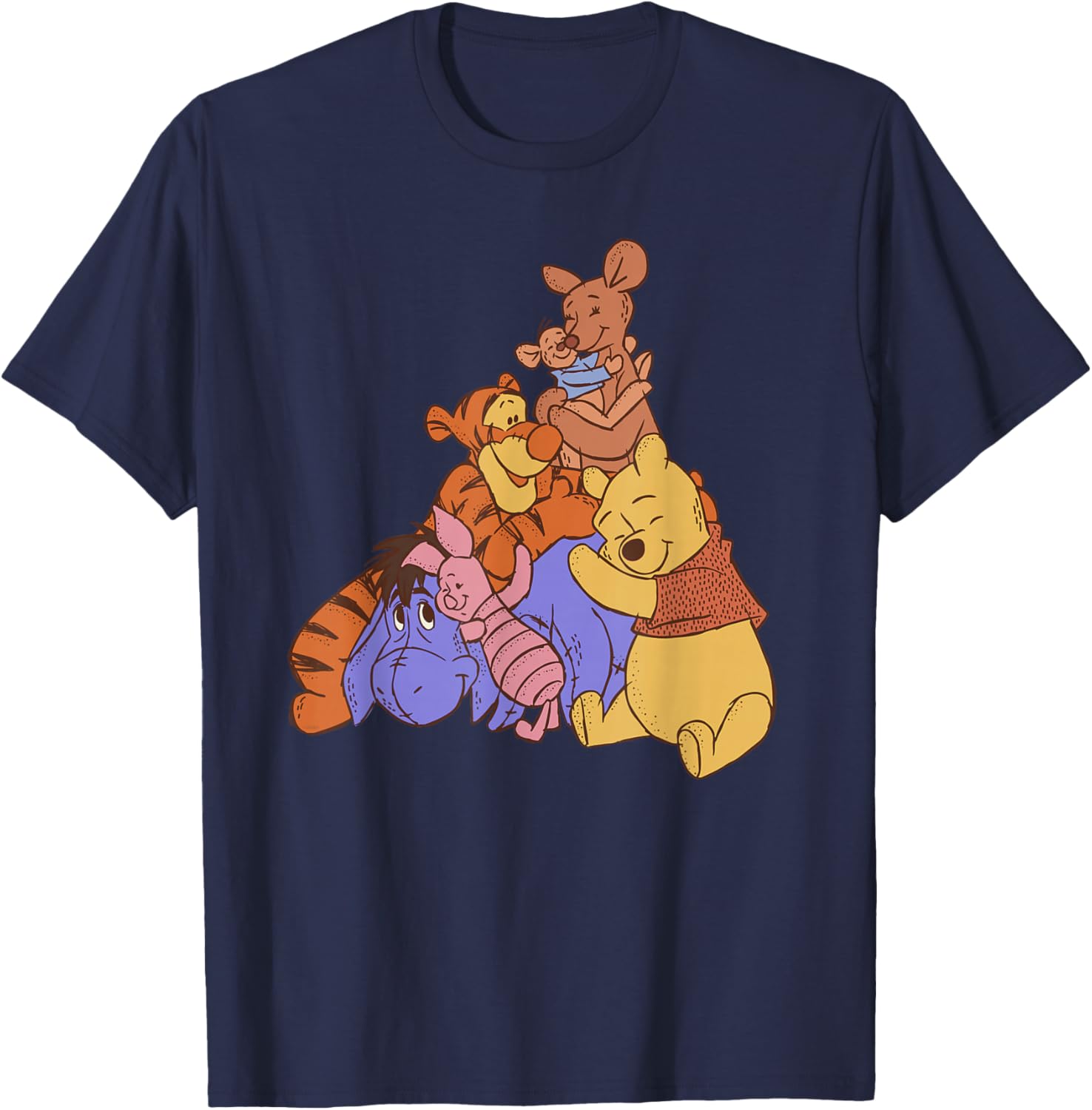 Disney Winnie the Pooh Kanga Roo Group Hug T-Shirt for Kids and Adults - 4