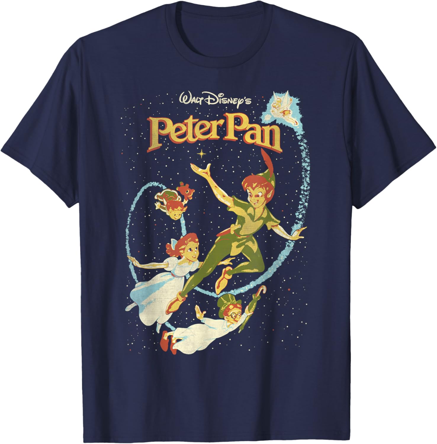 Disney Peter Pan Darling Flight Vintage Graphic T-Shirt for Dreamers - 3