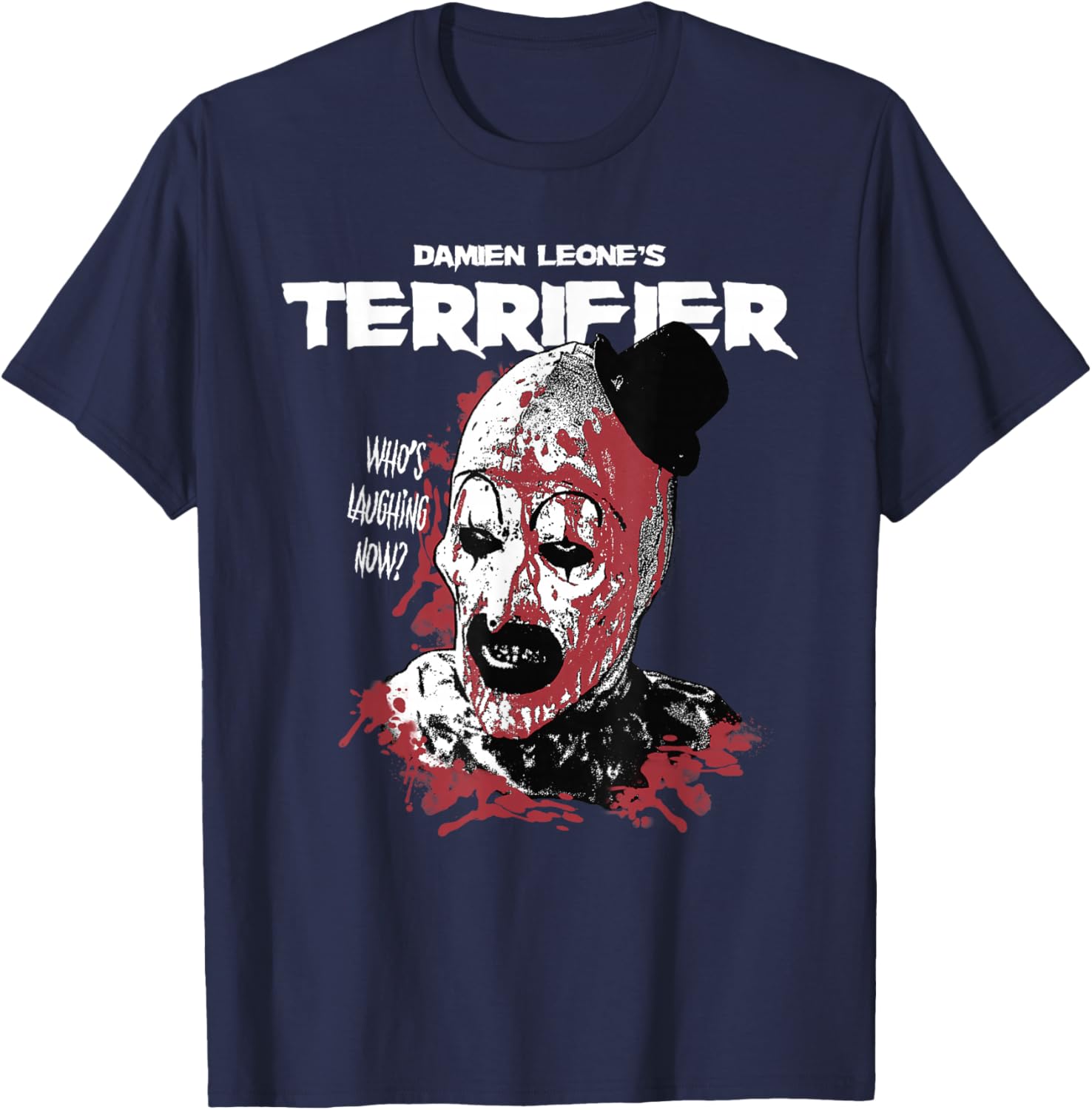 Terrifier Clown Graphic T-Shirt Horror Movie Distressed Art Apparel - 2
