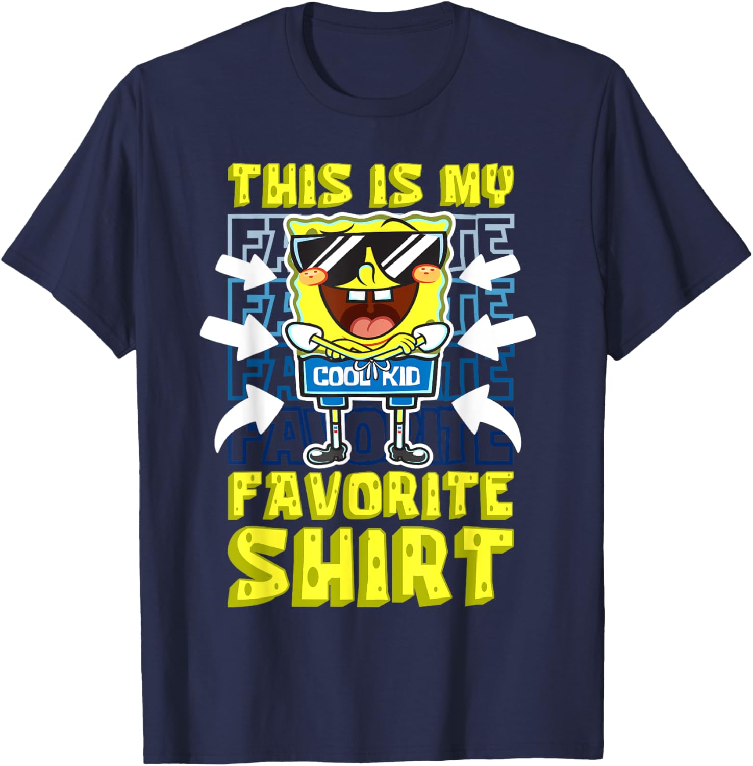 Mademark x SpongeBob SquarePants Cool Kid T-Shirt for Trendy Kids - 7