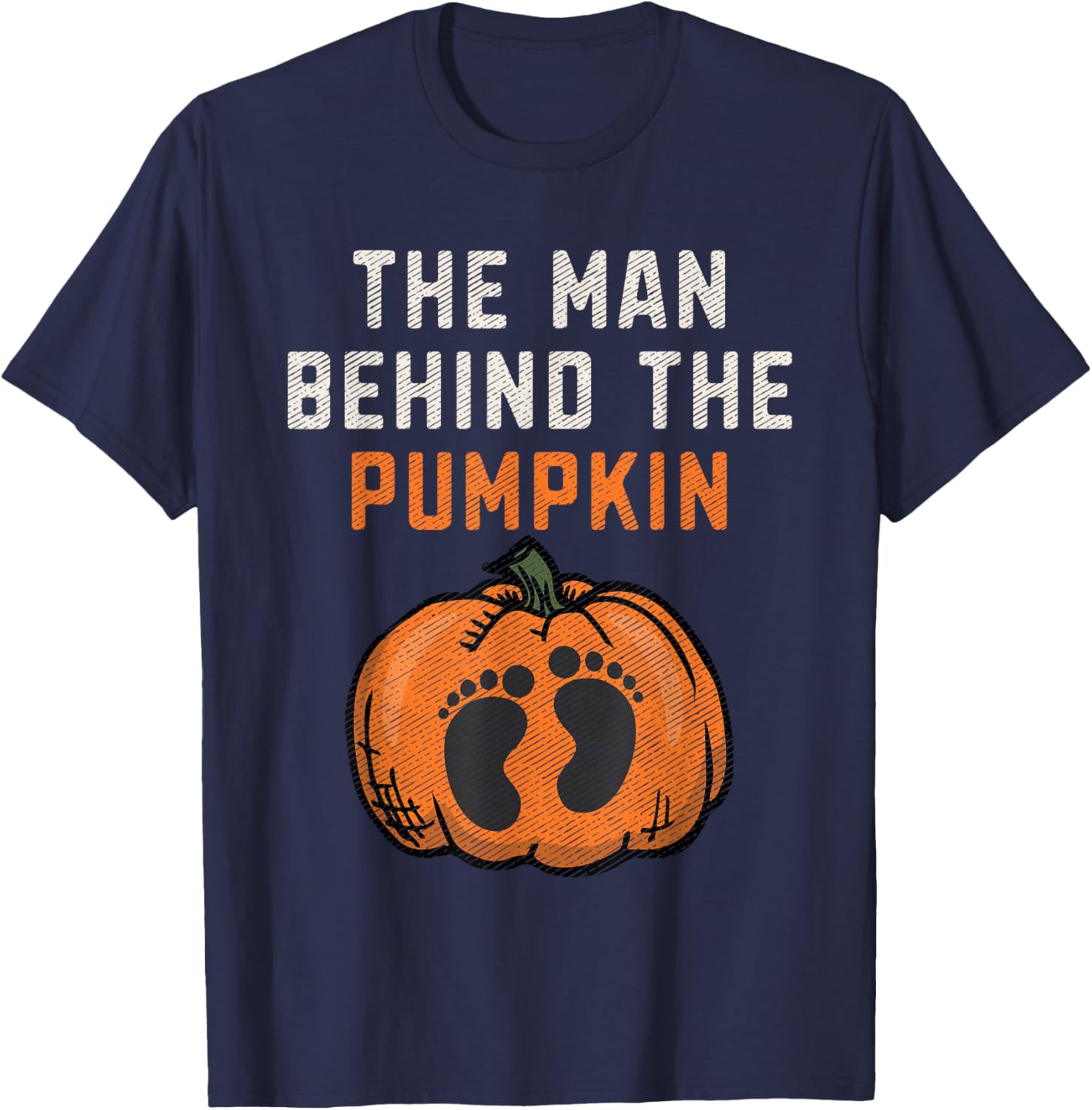 Funny Pumpkin Dad Halloween Pregnancy Reveal T-Shirt for Expecting Fathers - 3