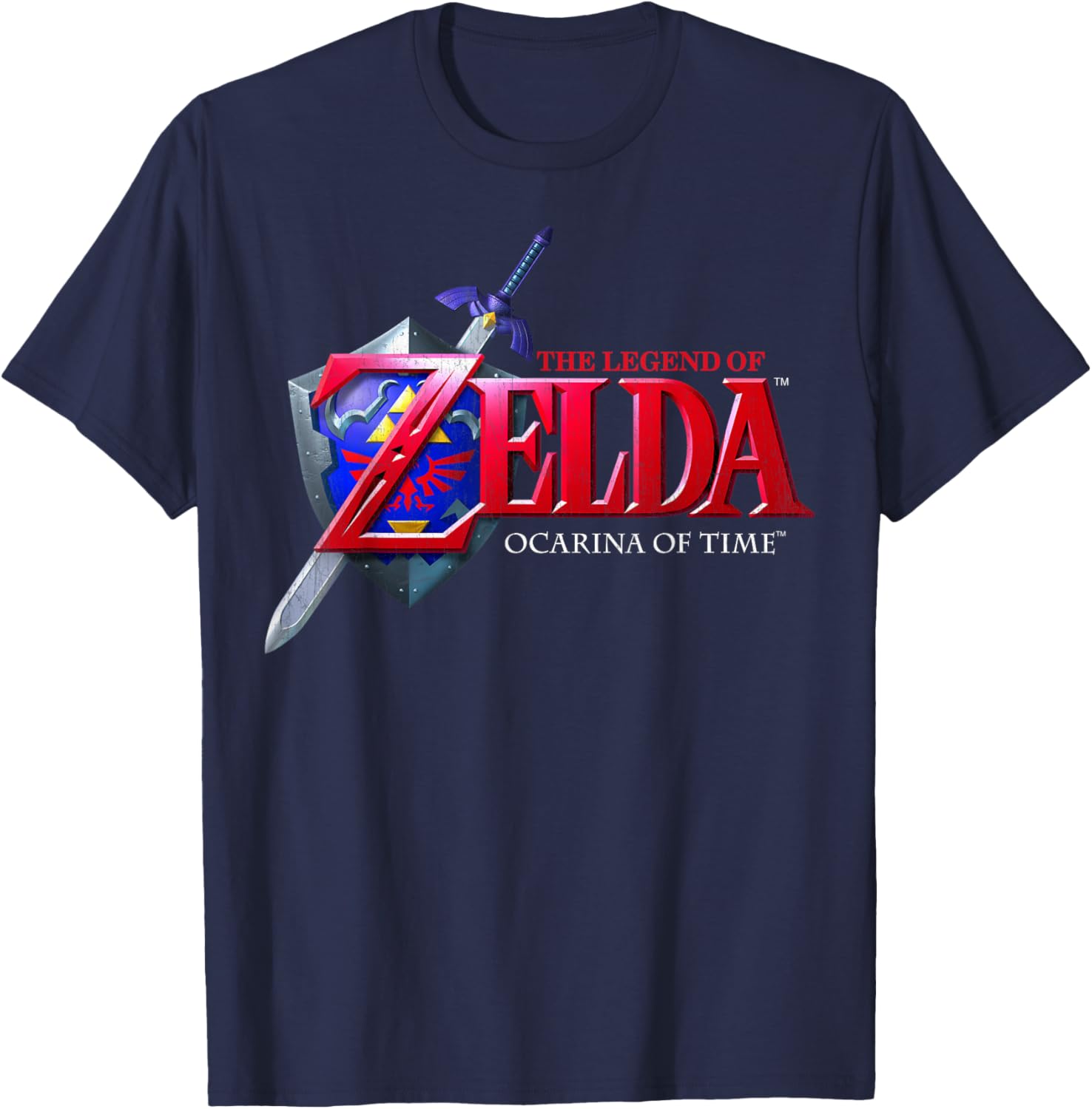 Nintendo Zelda Ocarina of Time Classic Logo Graphic T-Shirt for Gamers - 2