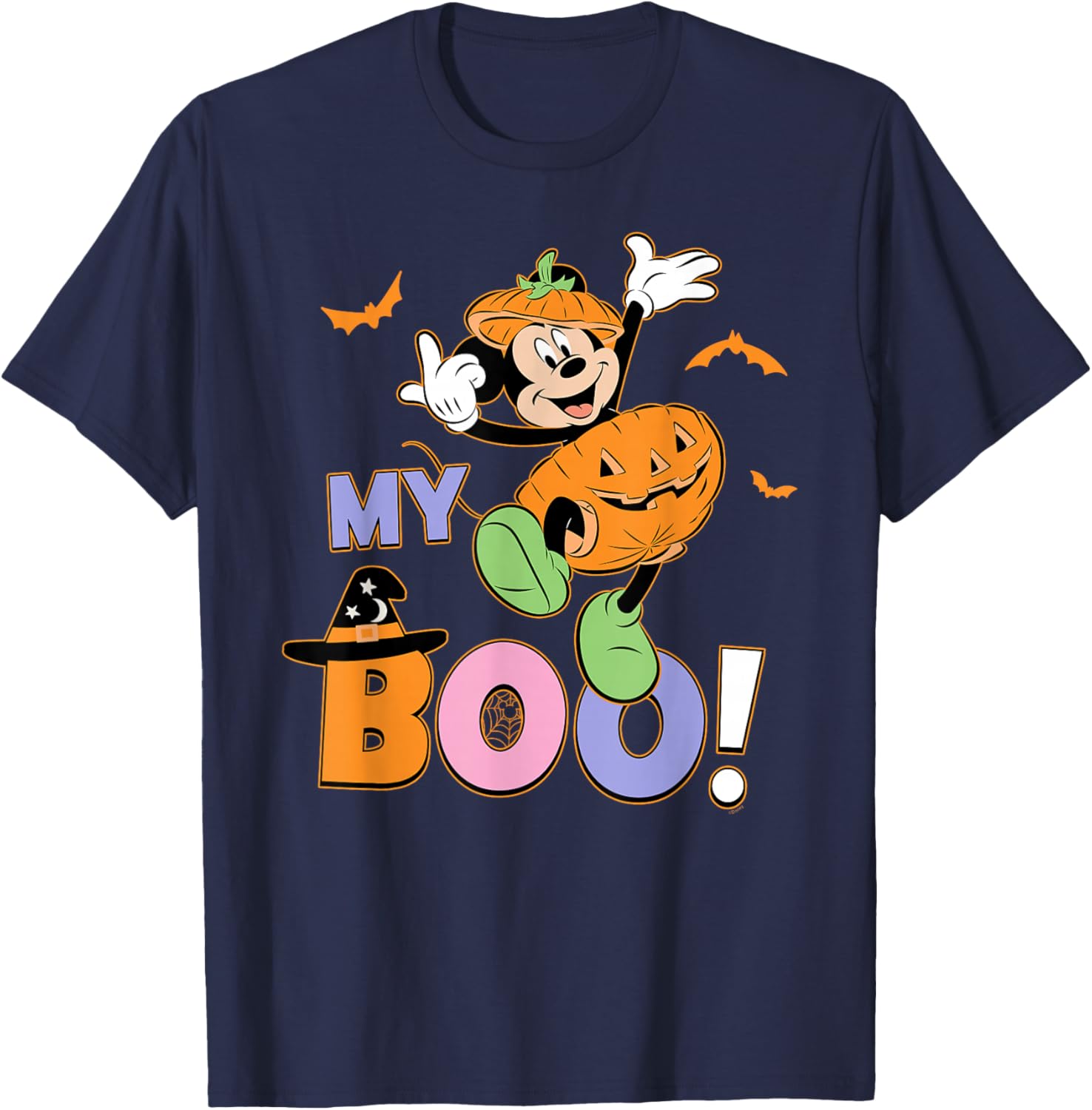 Disney Mickey Mouse My Boo Couples Halloween T-Shirt for Fun Halloween Style - 9