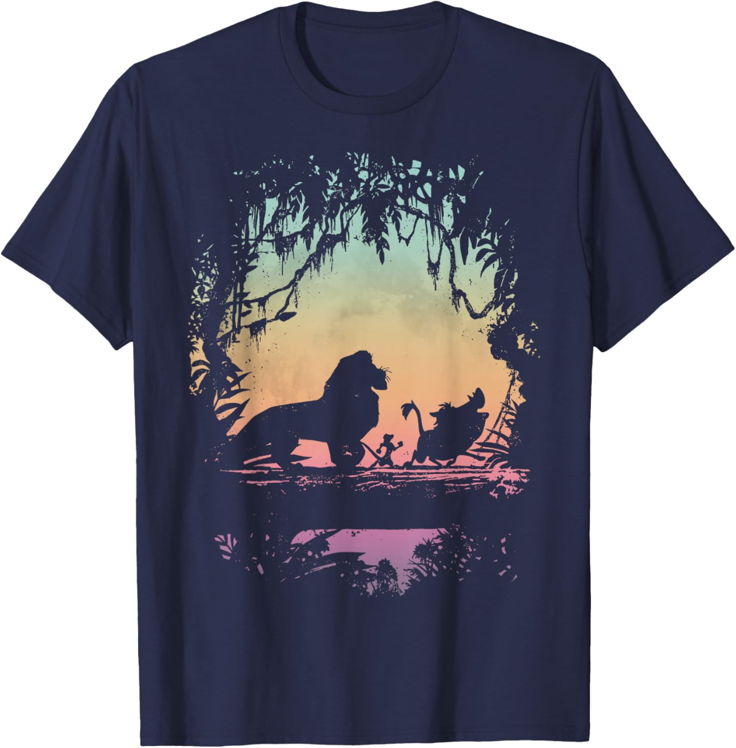 Disney Lion King Gradient Jungle Trio Graphic T-Shirt for Fans - 3