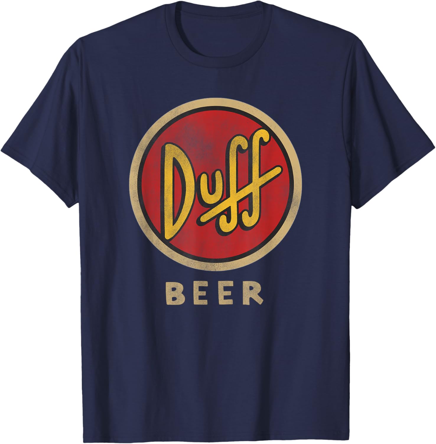 The Simpsons Duff Beer Circle Logo V2 T-Shirt for Fun Fans - 4