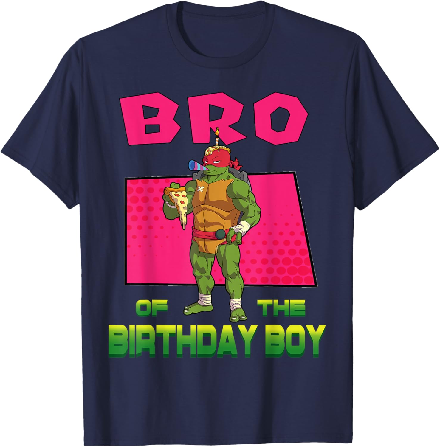Mademark Teenage Mutant Ninja Turtles Raphael Pizza Party T-Shirt for Kids - 1