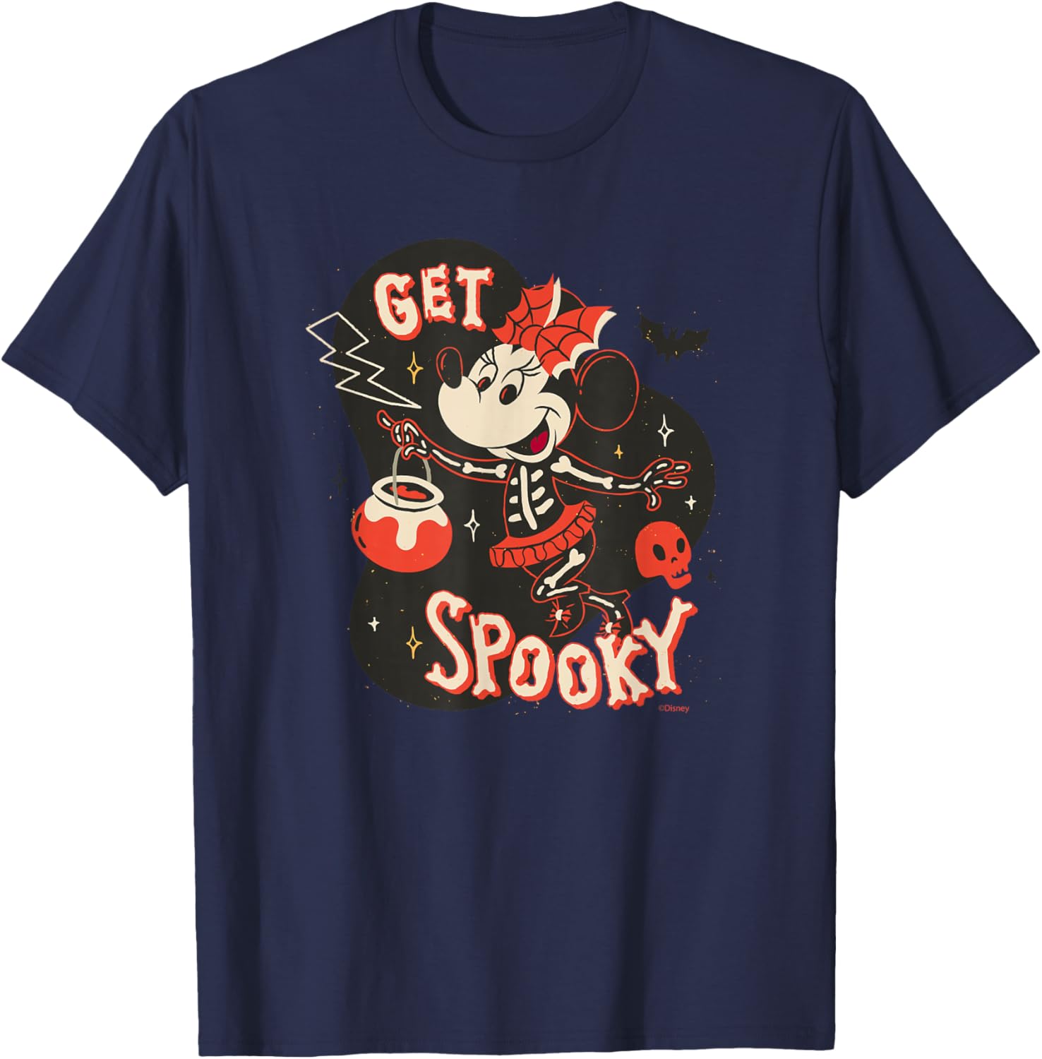 Disney Minnie Mouse Skeleton T-Shirt for Spooky Halloween Fun - 5