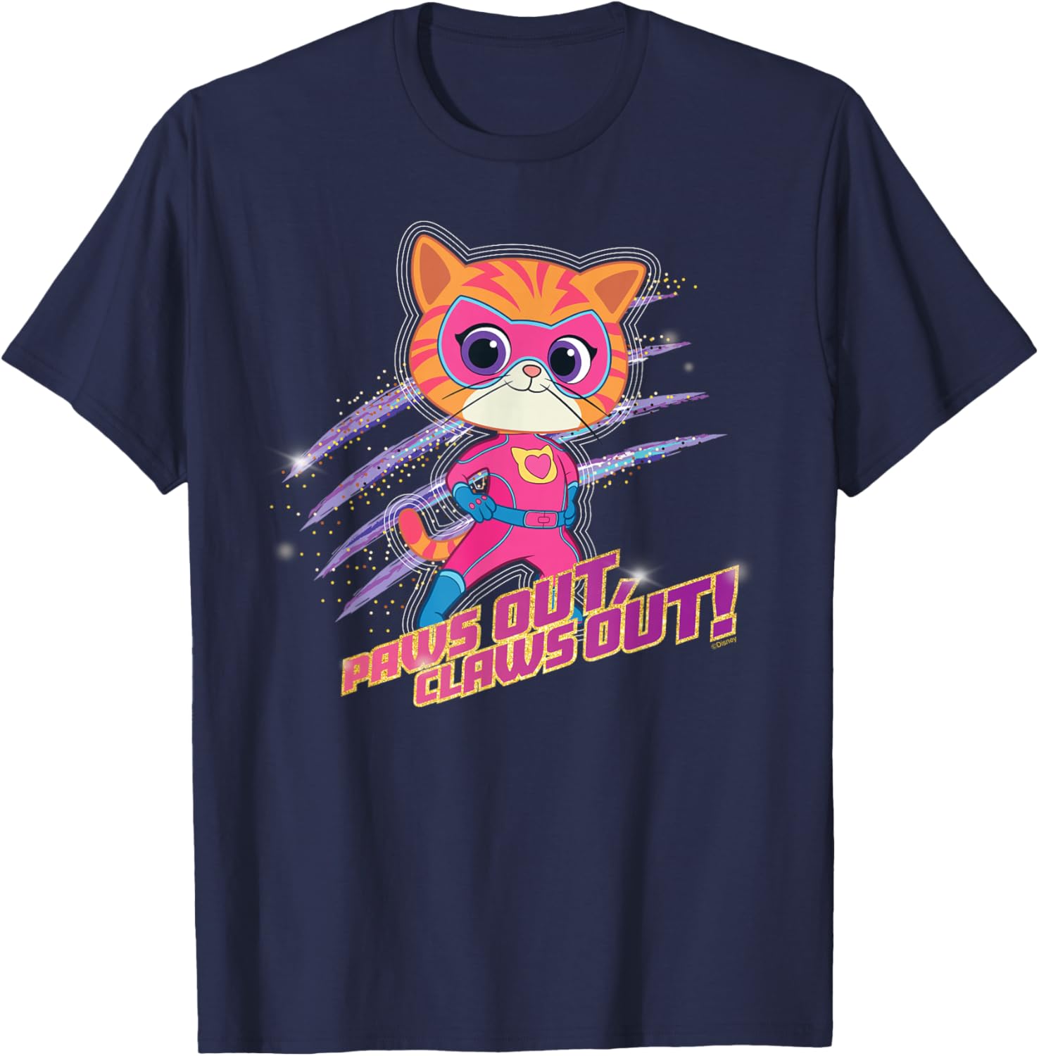Disney Junior SuperKitties Ginny Paws Out Claws Out T-Shirt for Kids - 8