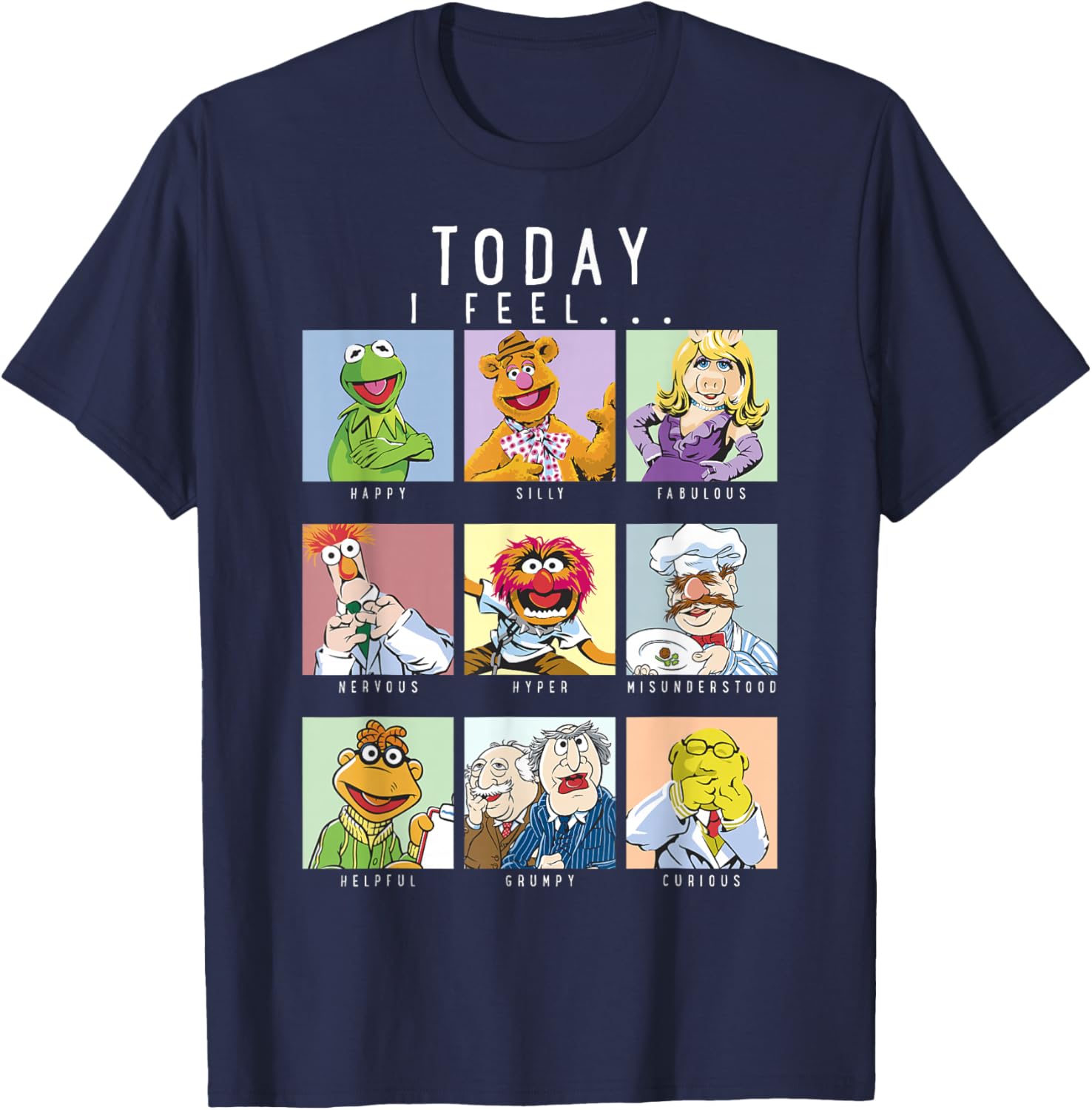 Disney The Muppets Today I Feel Portraits T-Shirt for Fun & Fashion - 7