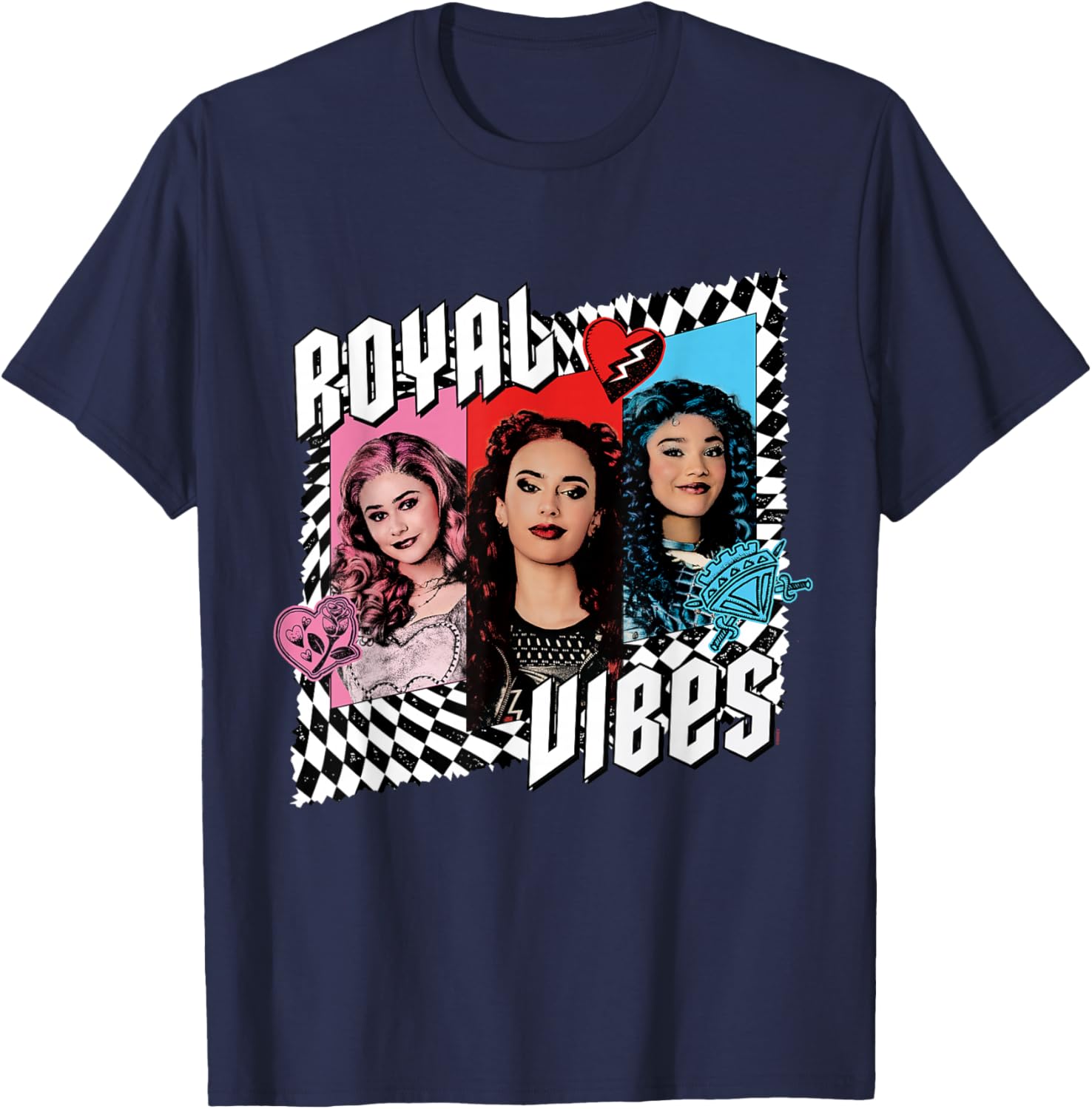 Disney Descendants 4 Trio Royal Vibes T-Shirt for Kids and Teens - 11
