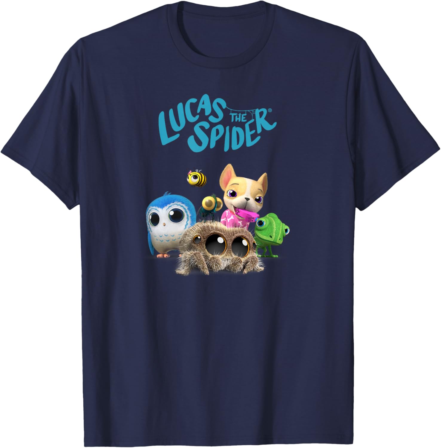 Lucas the Spider and Friends Cute T-Shirt for Kids and Adults - 16