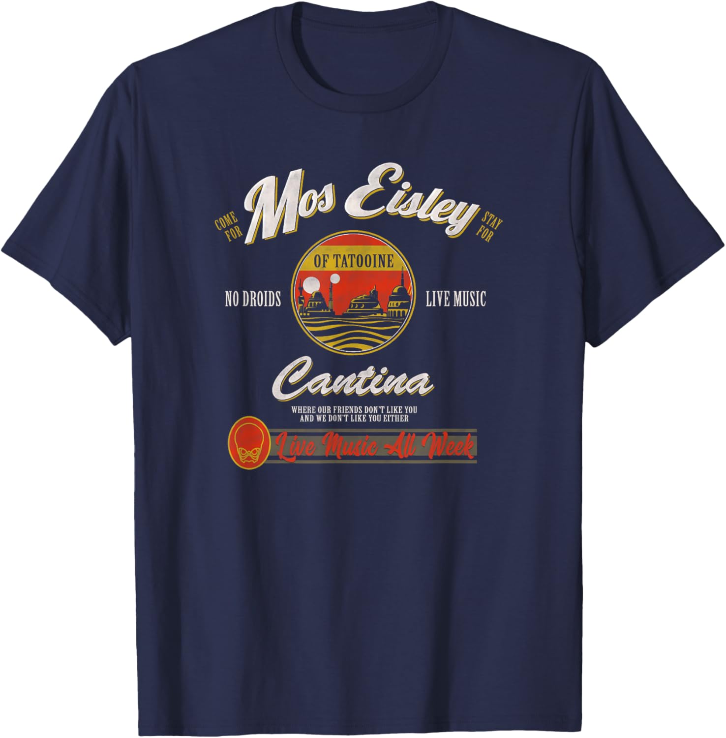 Star Wars Mos Eisley Cantina Live Music T-Shirt for Fans and Collectors - 5