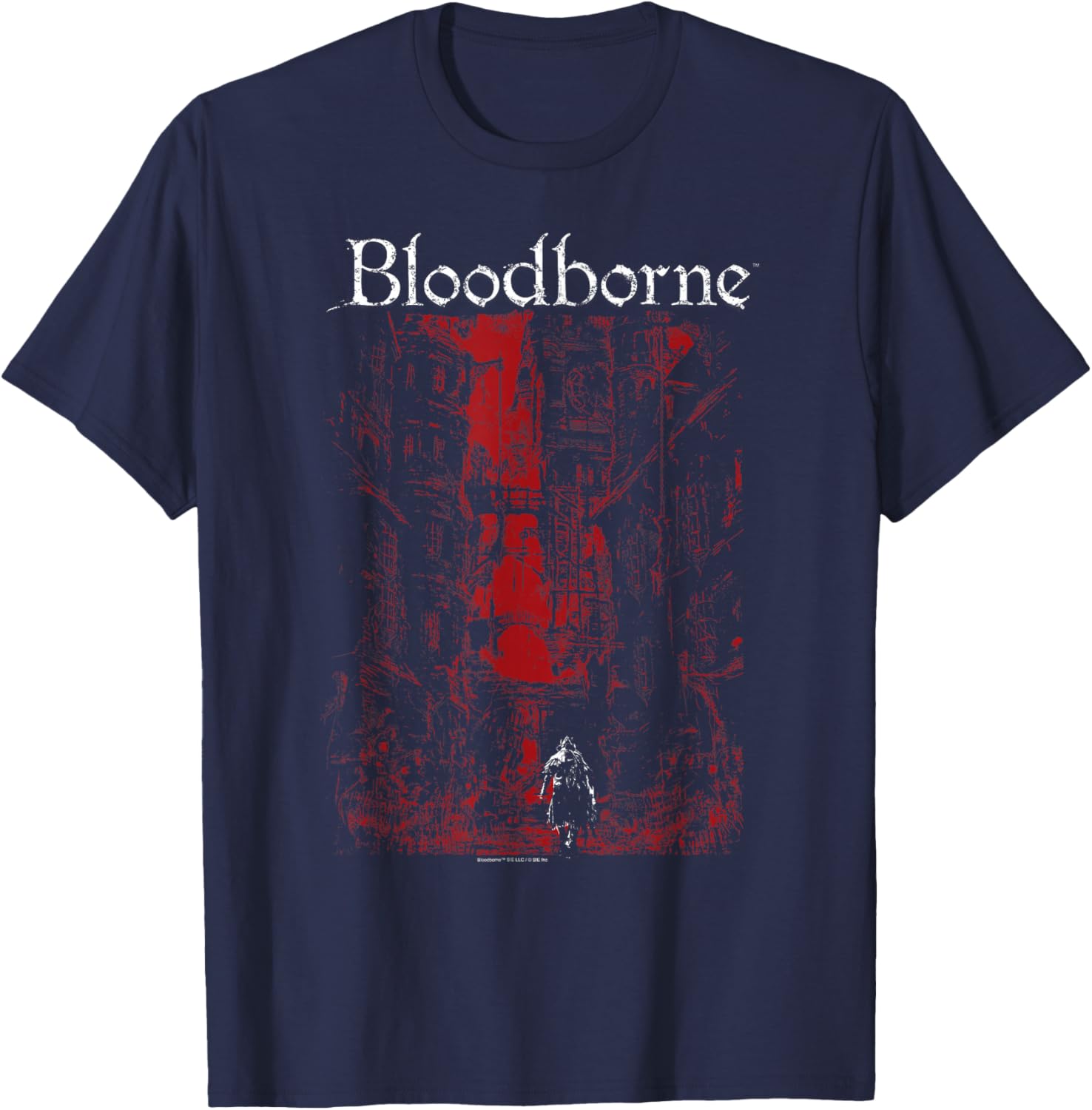 Bloodborne Red City Background T-Shirt for Gamers and Fans - 2