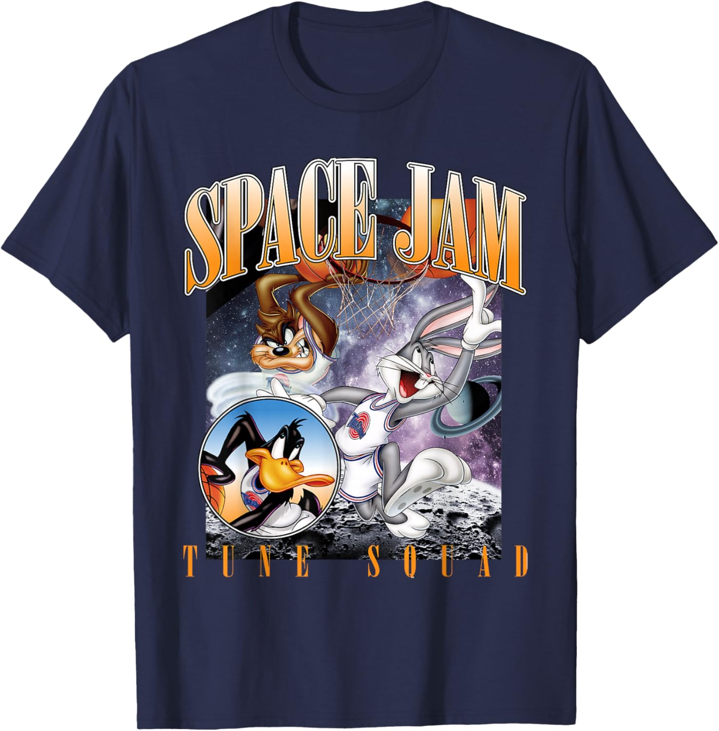Vintage Space Jam Tune Squad T-Shirt for Fans of Classic Basketball Style - 3