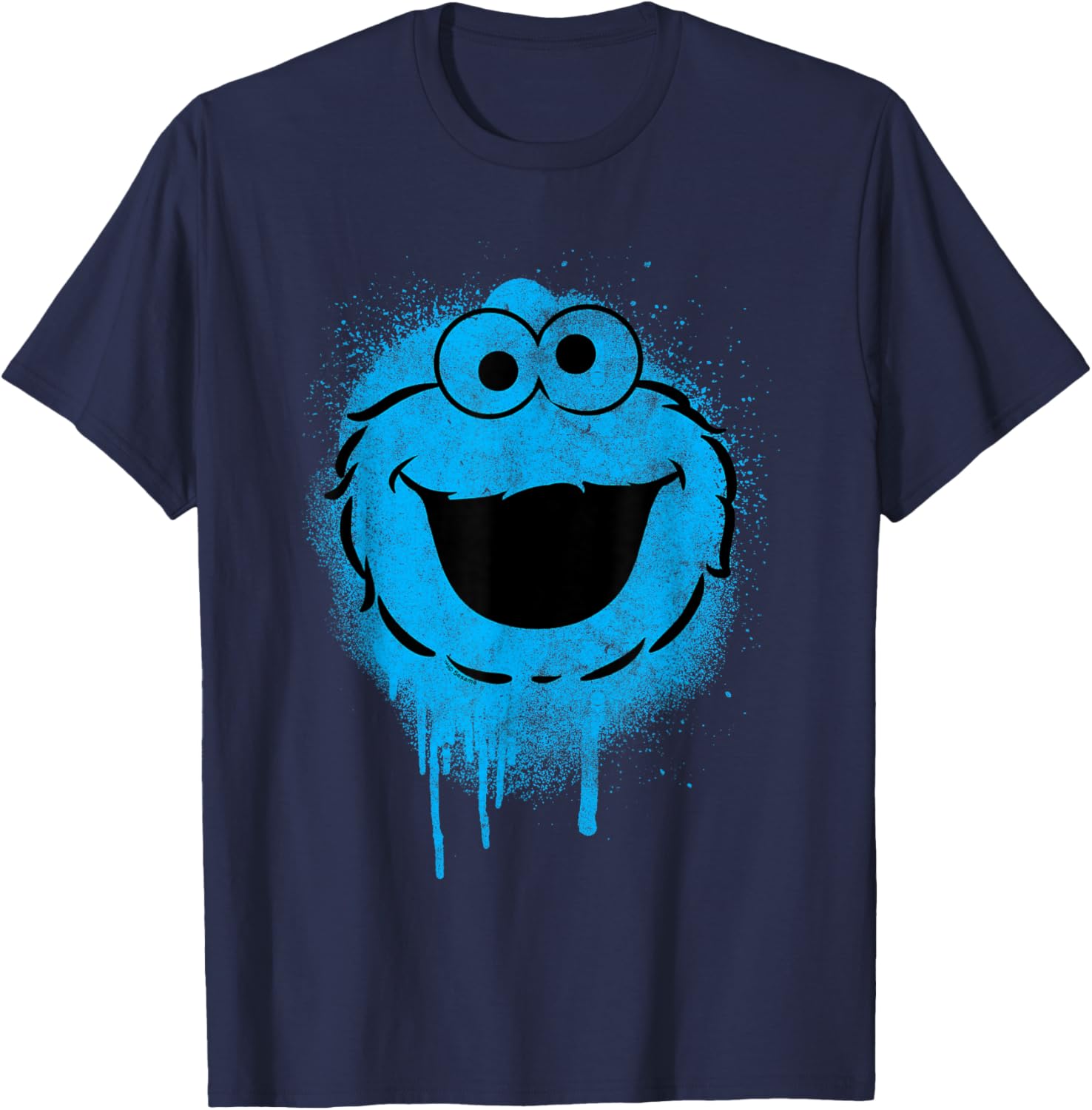 Sesame Street Cookie Monster Graffiti T-Shirt for Fun and Style - 2