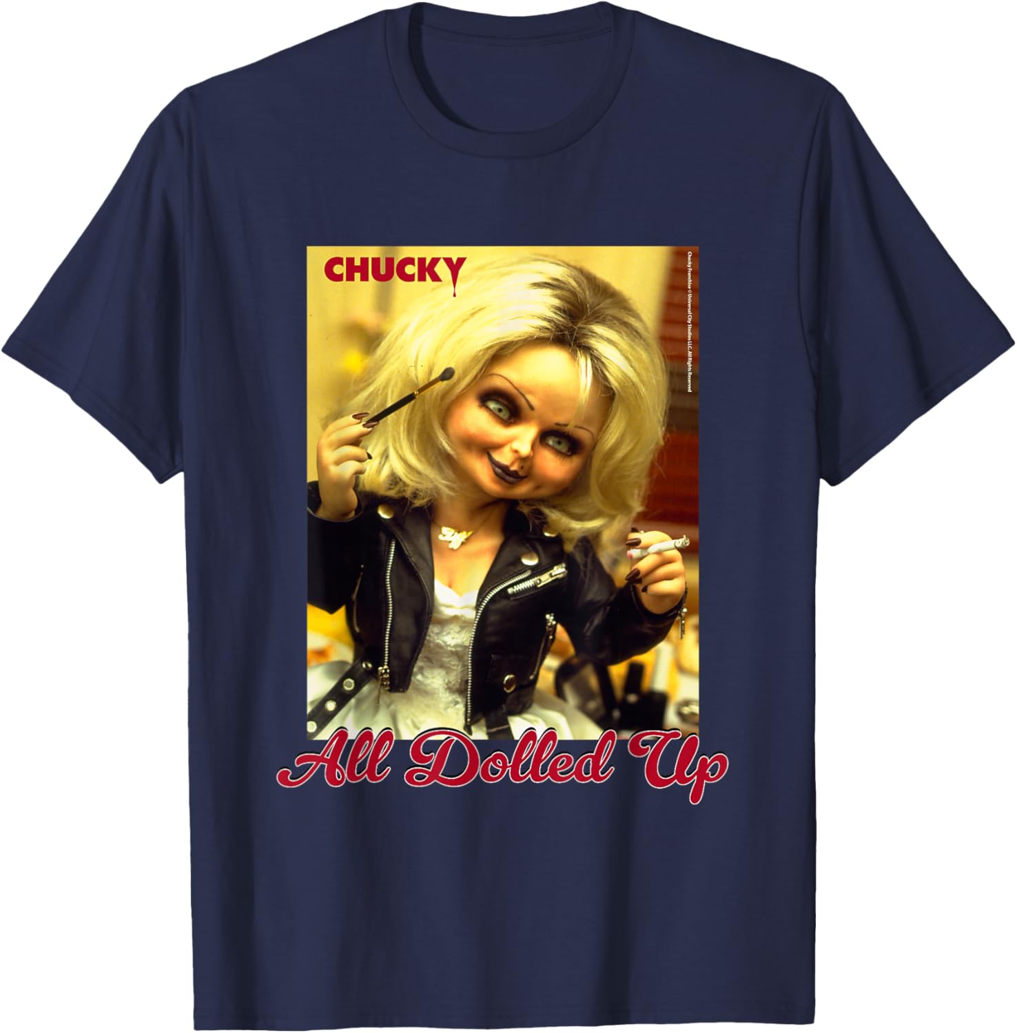 Chucky and Tiffany All Dolled Up T-Shirt for Horror Movie Fans - 2