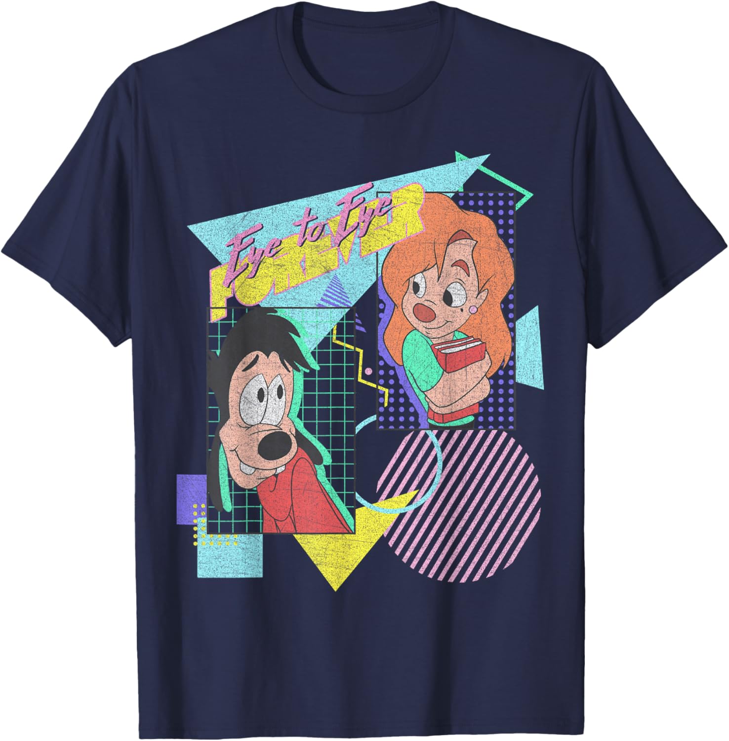 Disney A Goofy Movie Max and Roxanne Eye to Eye Forever T-Shirt for Fans - 11
