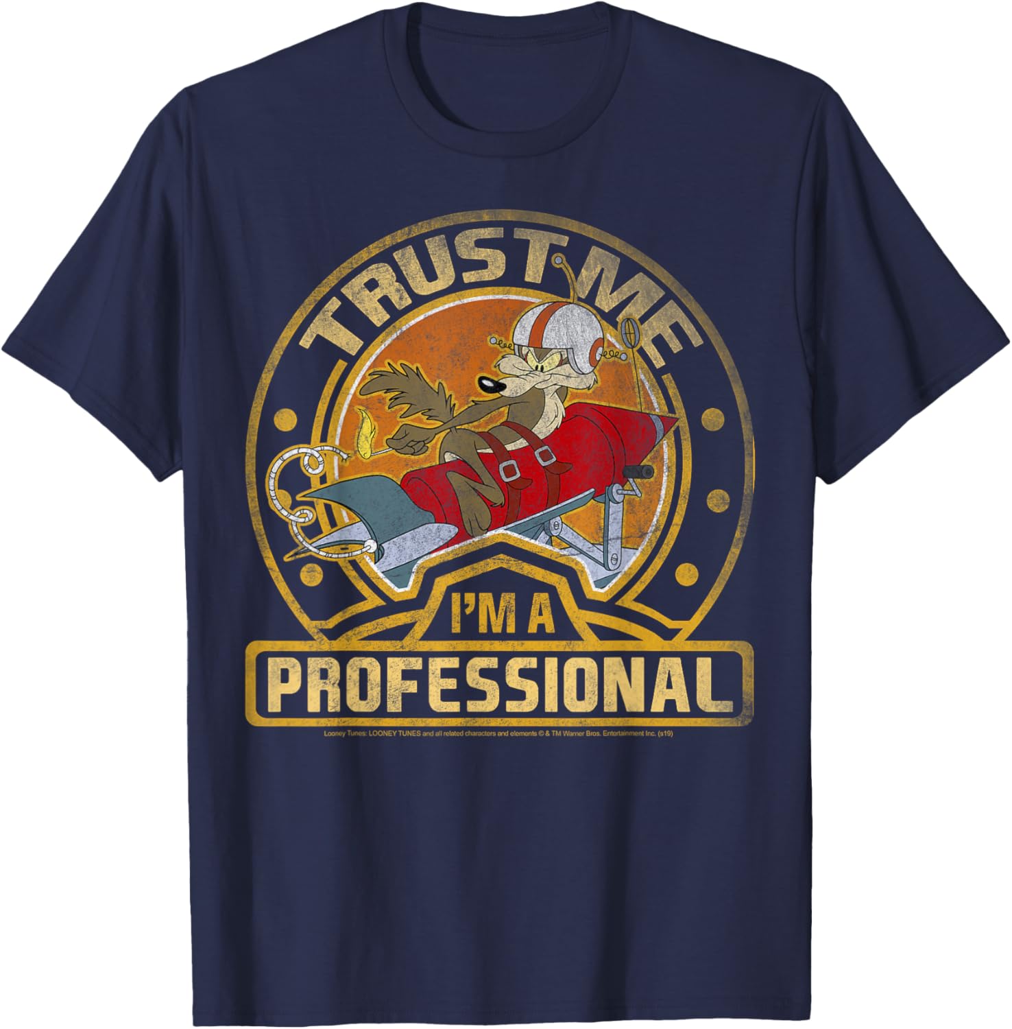 Looney Tunes Wile E. Coyote Trust Me I'm A Professional T-Shirt - 2