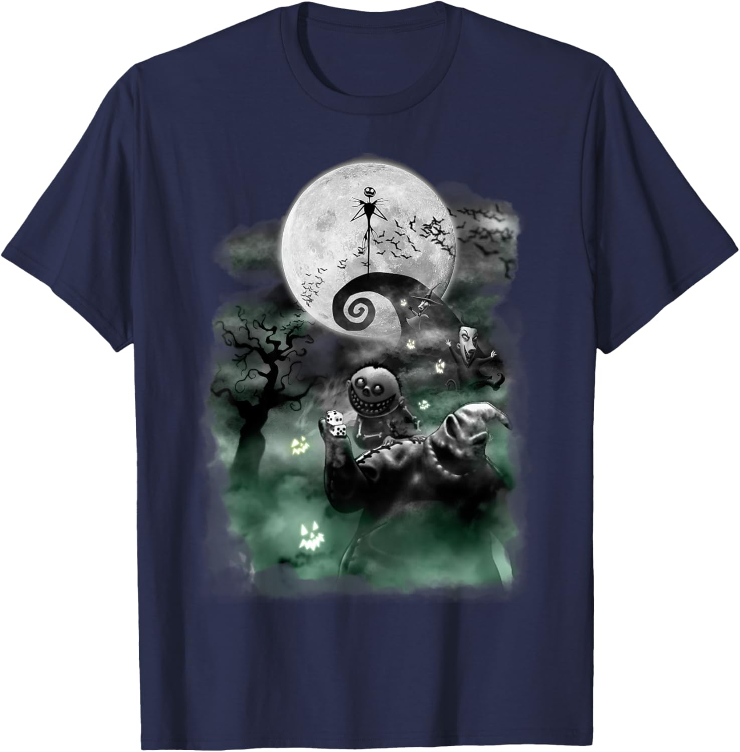 Disney Nightmare Before Christmas Haunted Scene T-Shirt for Fans - 7