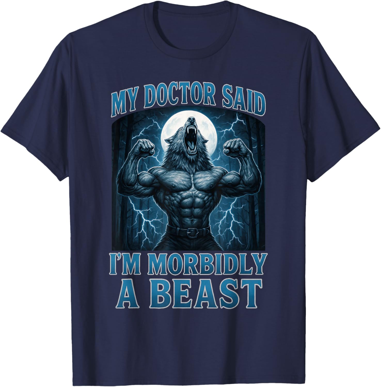 Funny Alpha Wolf Beast Meme Graphic Tee for Men, Women, and Teens - 6