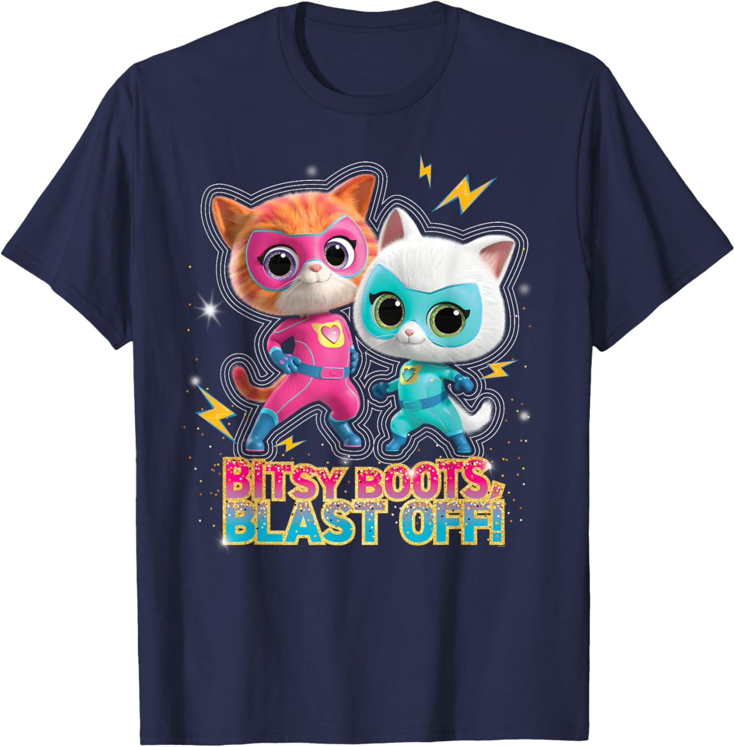 Disney Junior SuperKitties Ginny and Bitsy Blast Off T-Shirt for Kids - 8