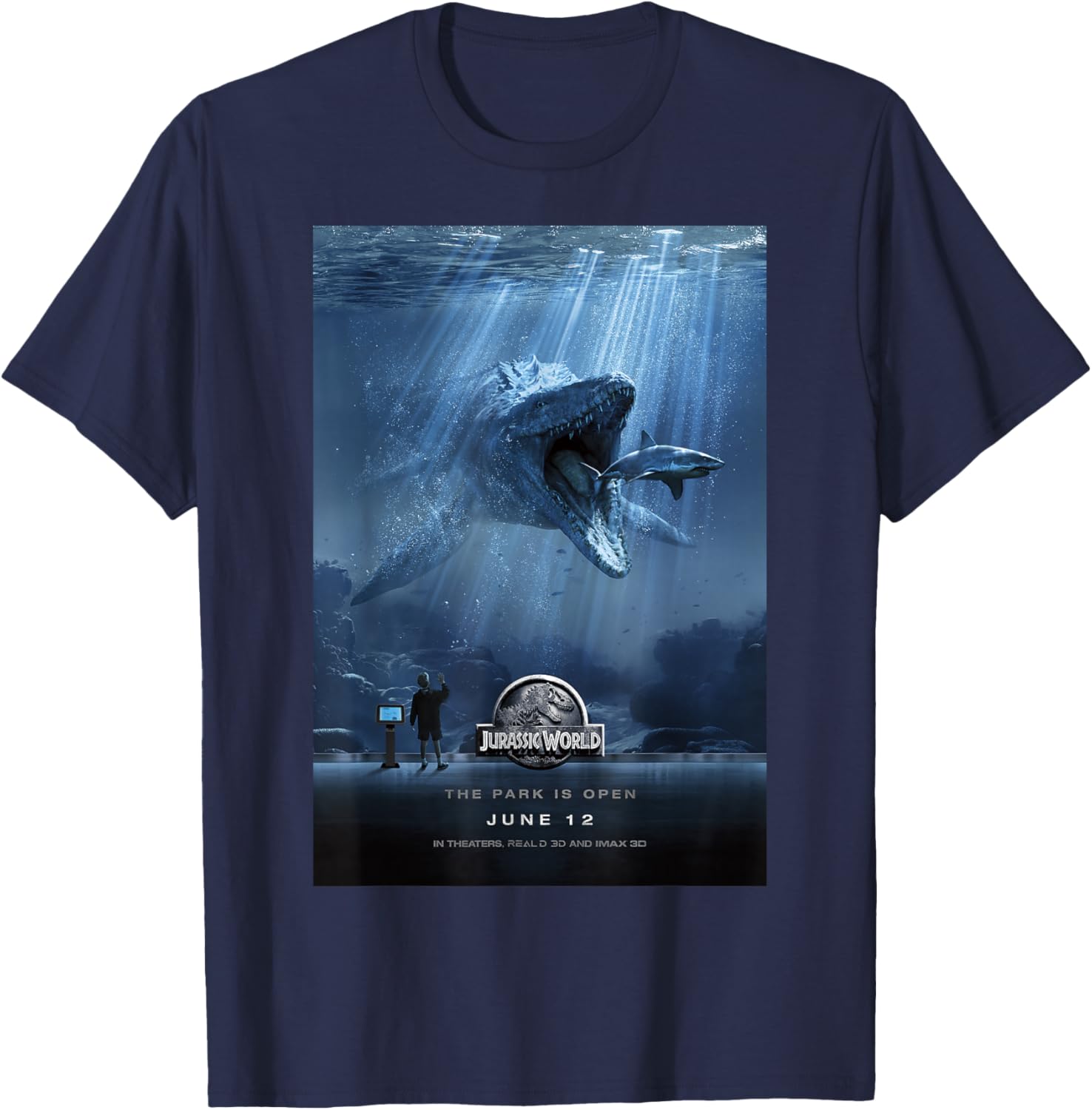 Jurassic World Mosasaurus Graphic T-Shirt for Movie Fans and Collectors - 4