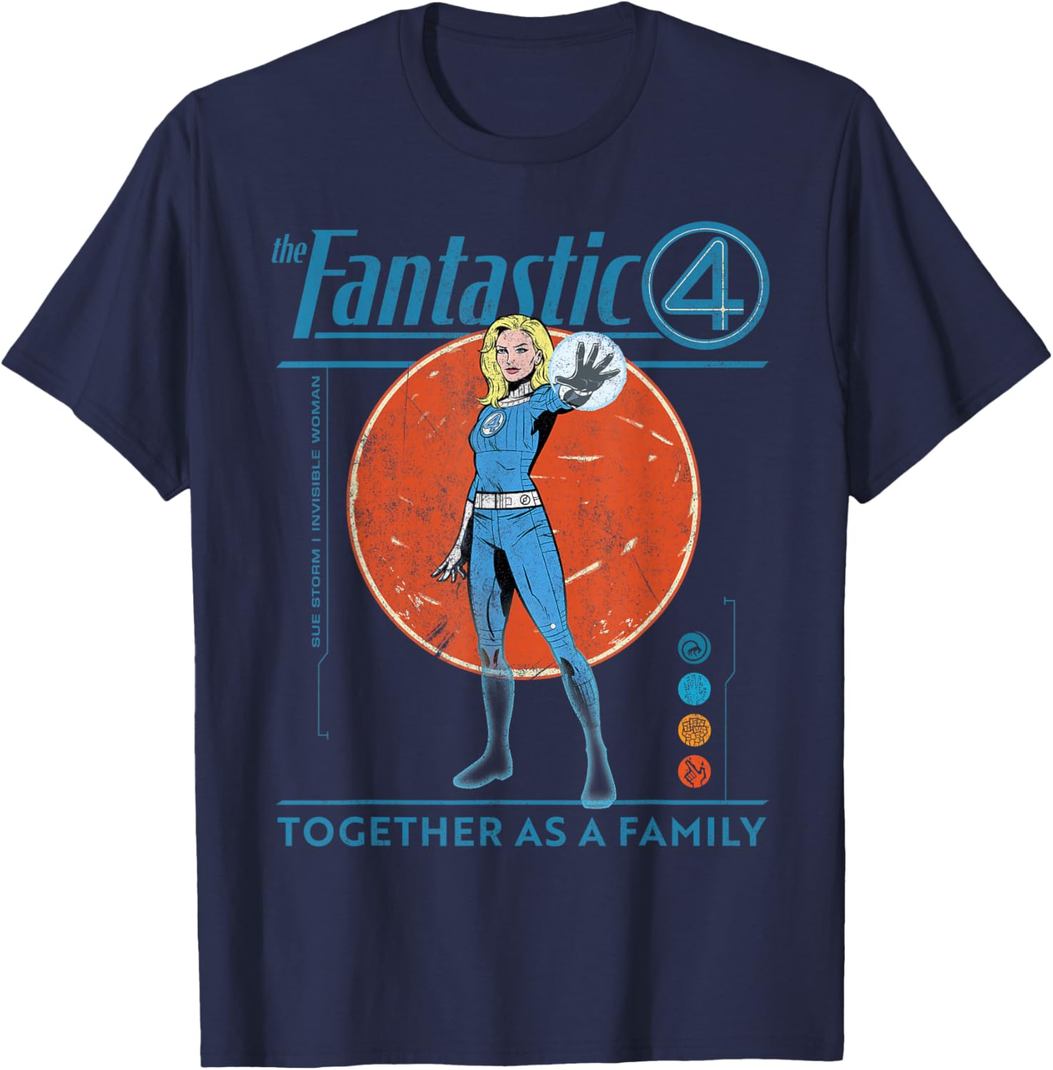 Marvel Fantastic Four Retro T-Shirt Featuring The Invisible Woman Design - 28