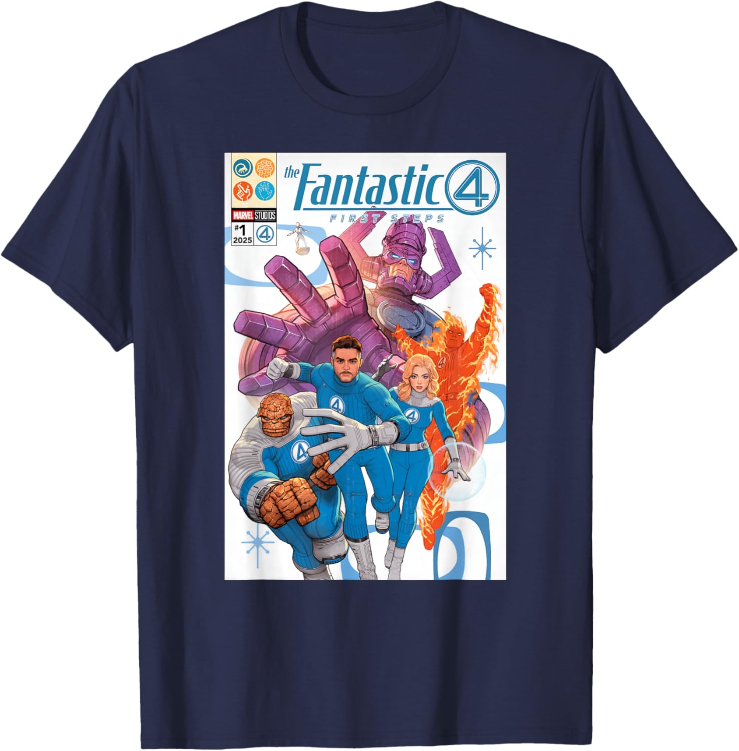 Marvel Fantastic Four Comic Book Cover Art T-Shirt for Fans and Collectors - 12