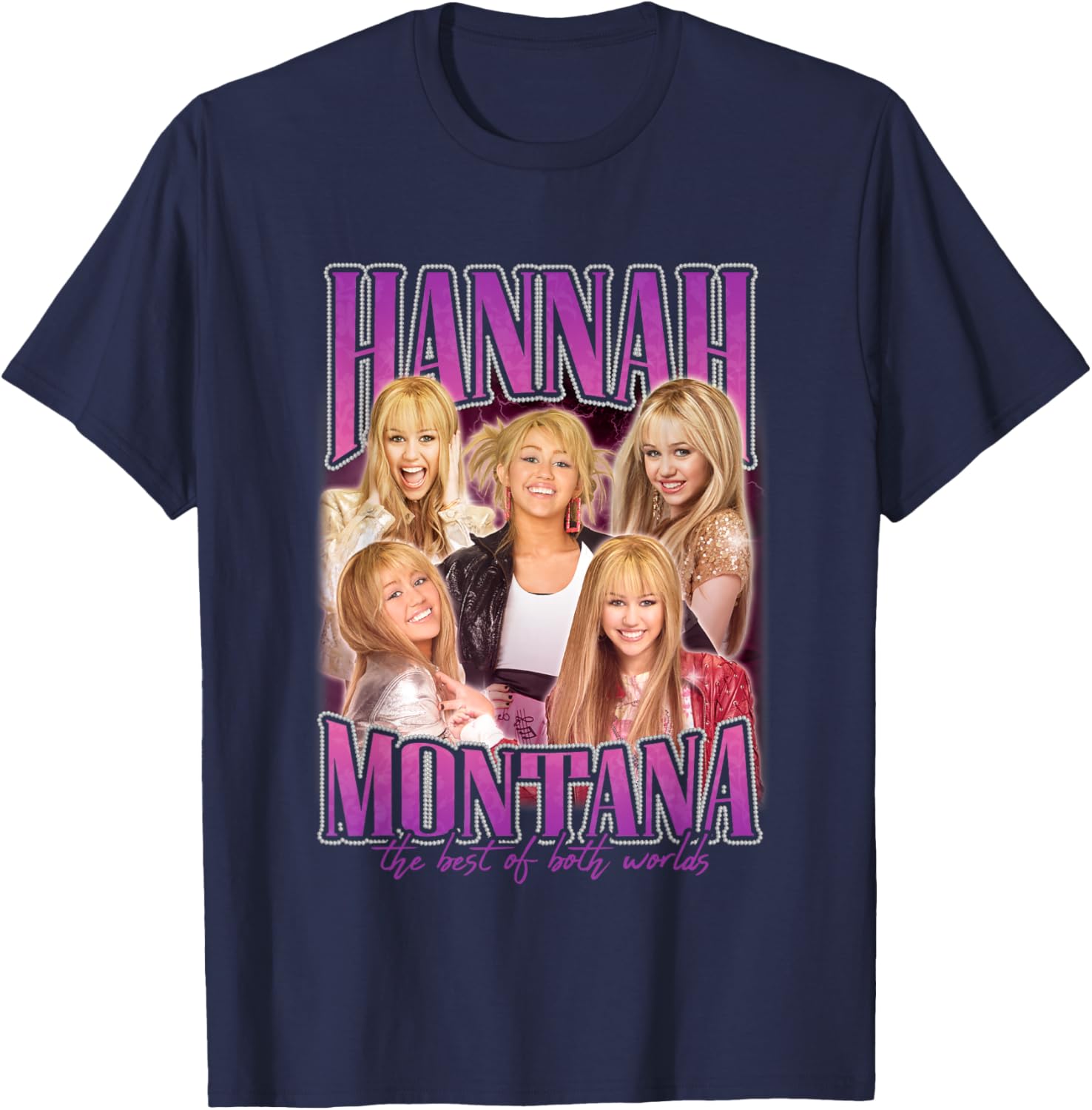 Disney Hannah Montana Popstar Collage T-Shirt for Fans of All Ages - 2