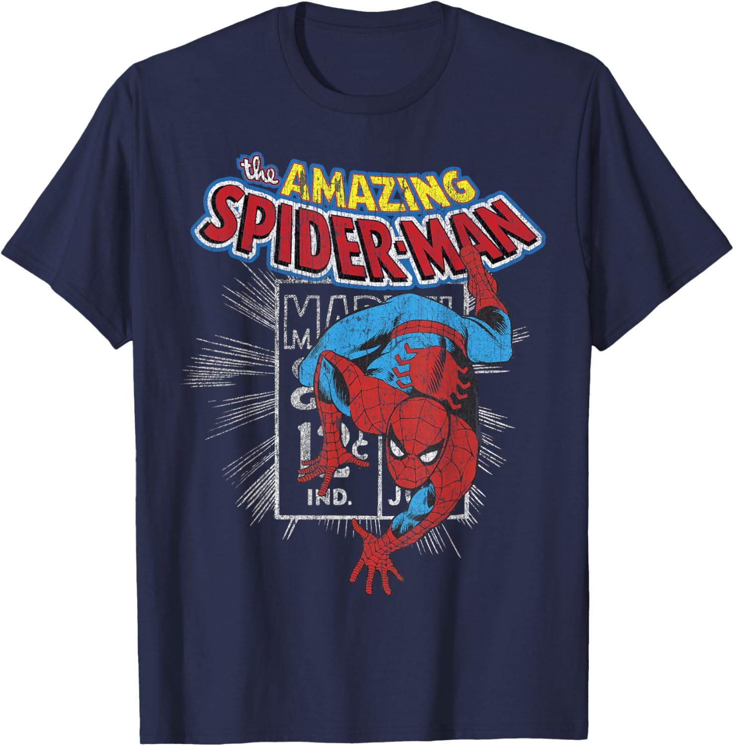 Marvel Amazing Spider-Man Vintage Comic Poster T-Shirt for Fans - 5