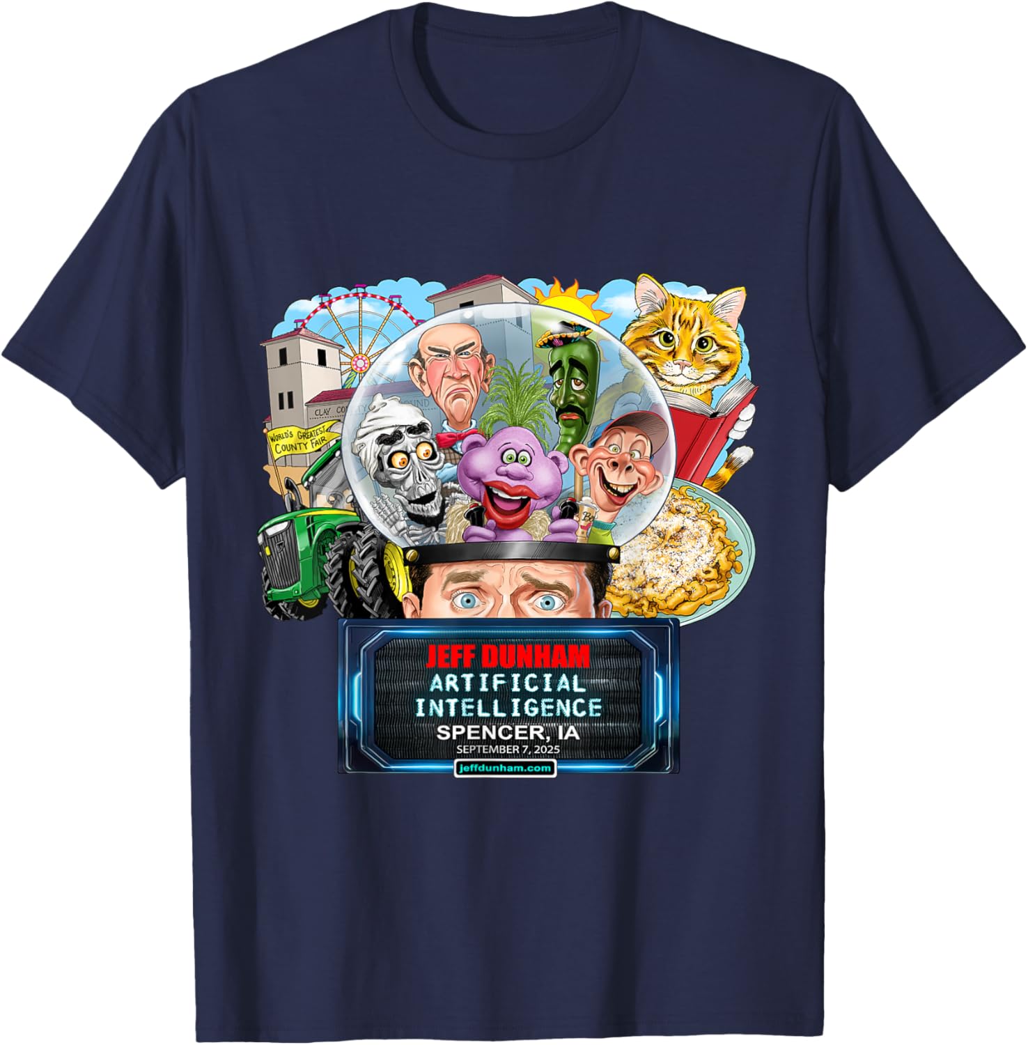 Jeff Dunham Spencer IA 2025 T-Shirt Fun Comedy Apparel for Fans - 5
