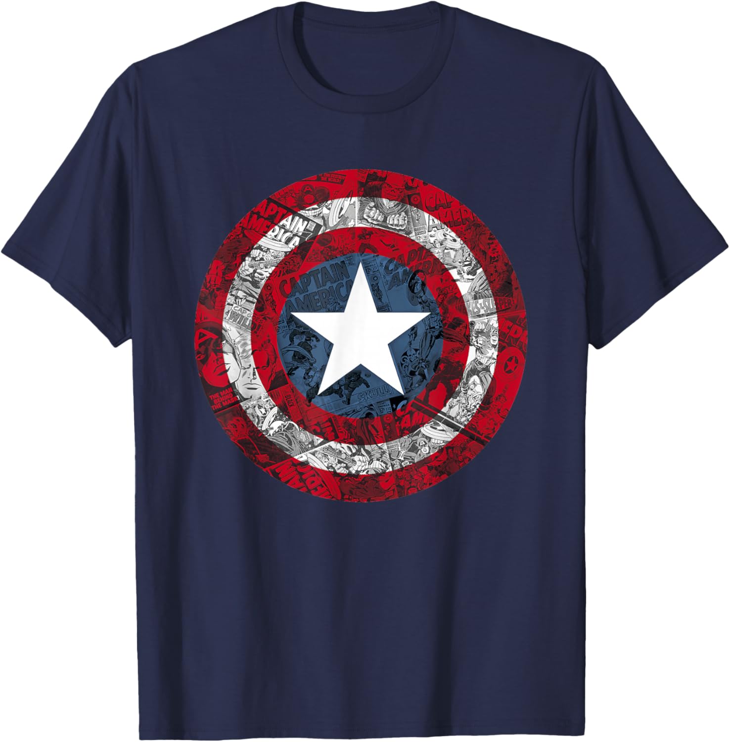 Captain America Avengers Shield T-Shirt for Marvel Fans and Collectors - 1