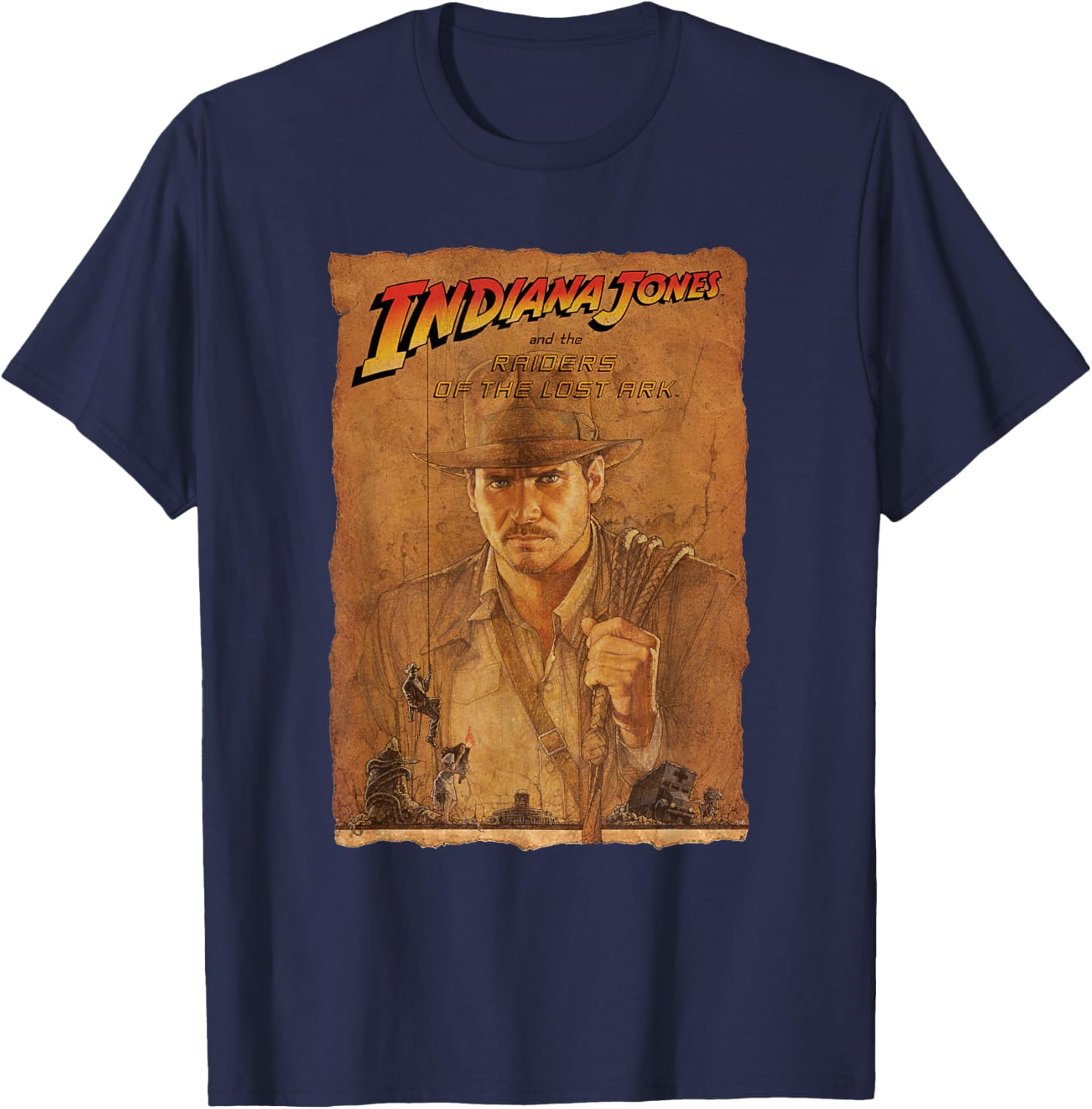 Indiana Jones Raiders of the Lost Ark Poster Art T-Shirt for Fans - 4