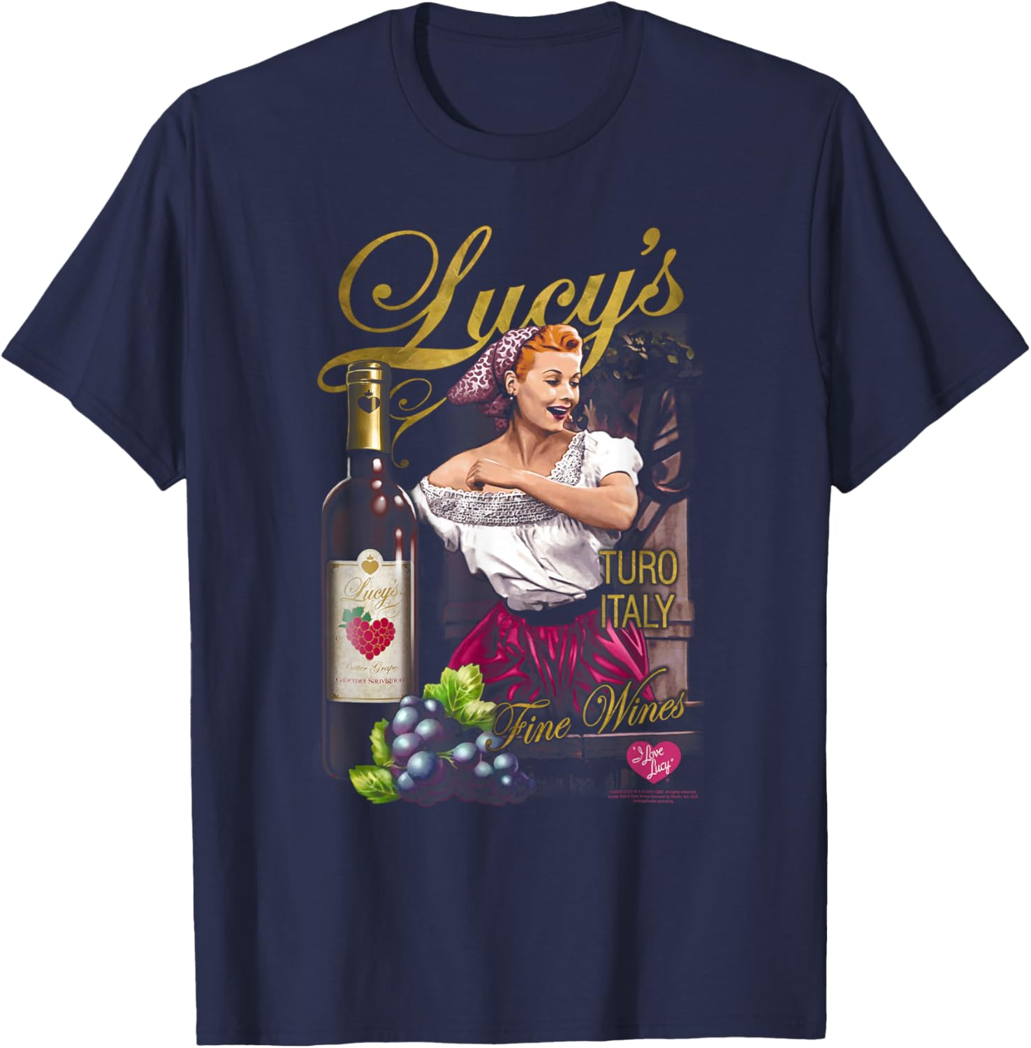 I Love Lucy Bitter Grapes T-Shirt - Vintage TV Comedy Apparel for Fans - 8