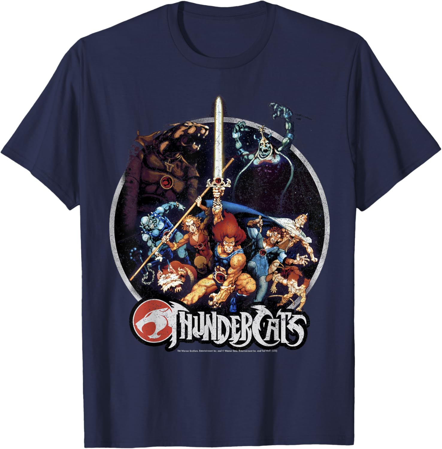 ThunderCats Vintage Circle T-Shirt for Fans of Classic 80s Animation - 3