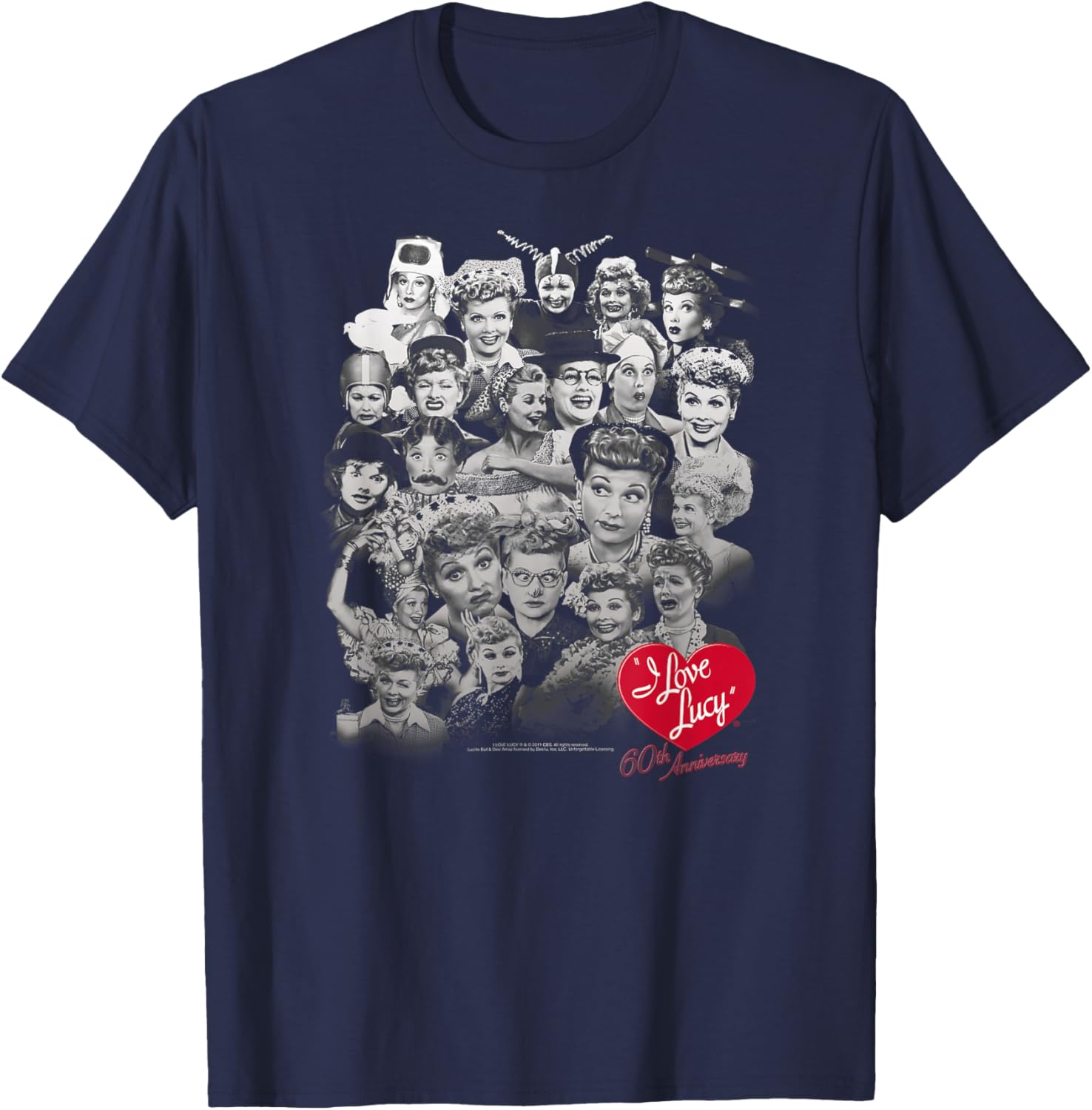 I Love Lucy 60 Years of Fun T-Shirt for Fans and Collectors - 8